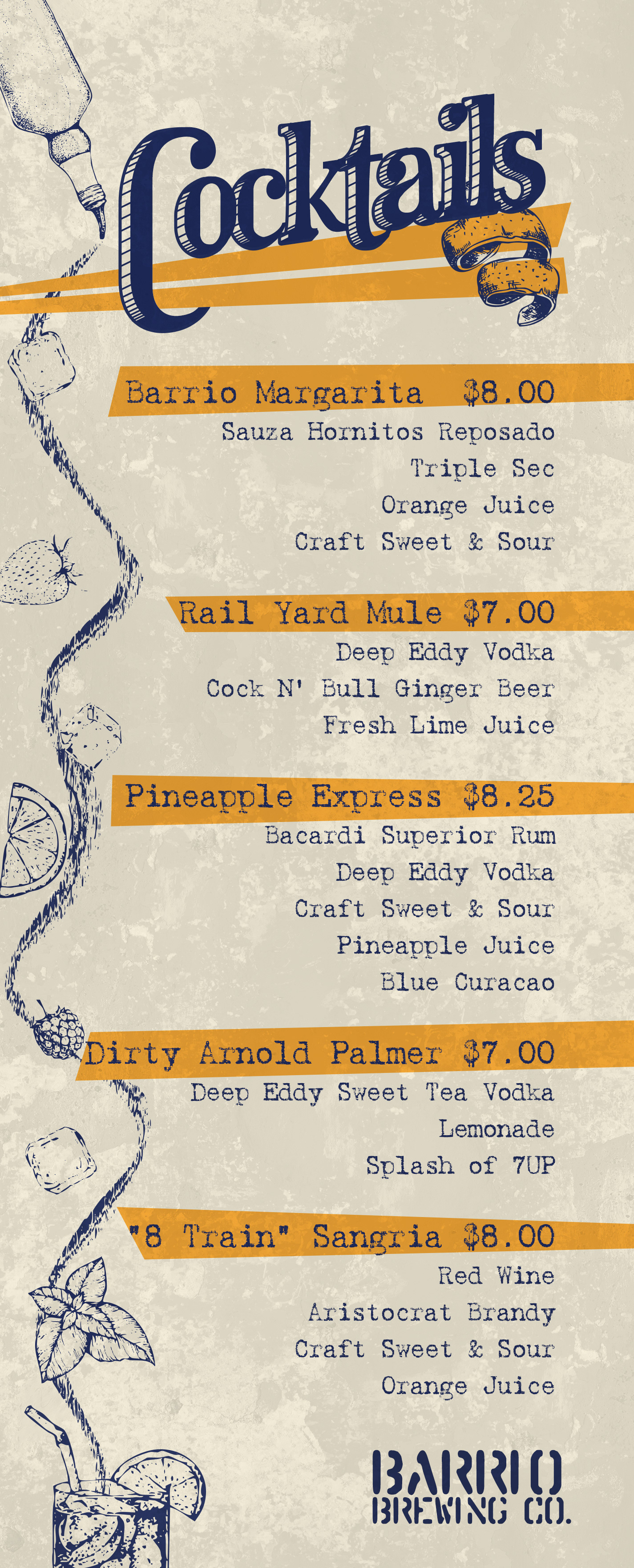 Drink Menu