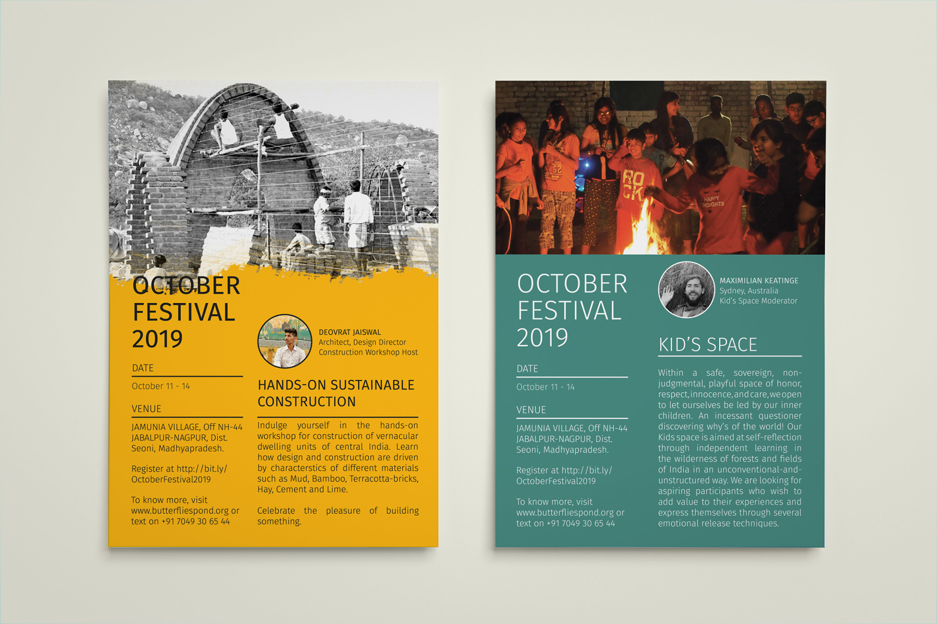 October Festival Poster Design for Caterpillars Lab
