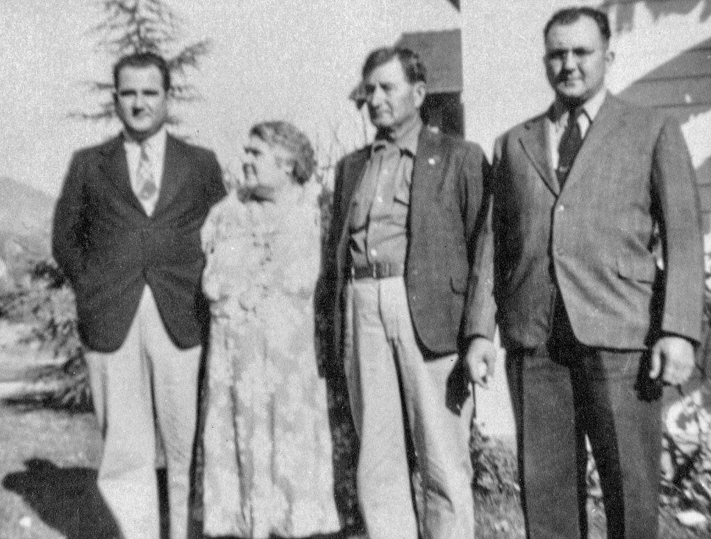 Olon Rogers, Mary Elder (Rogers), Charles E Rogers, Lester Rogers c 1950