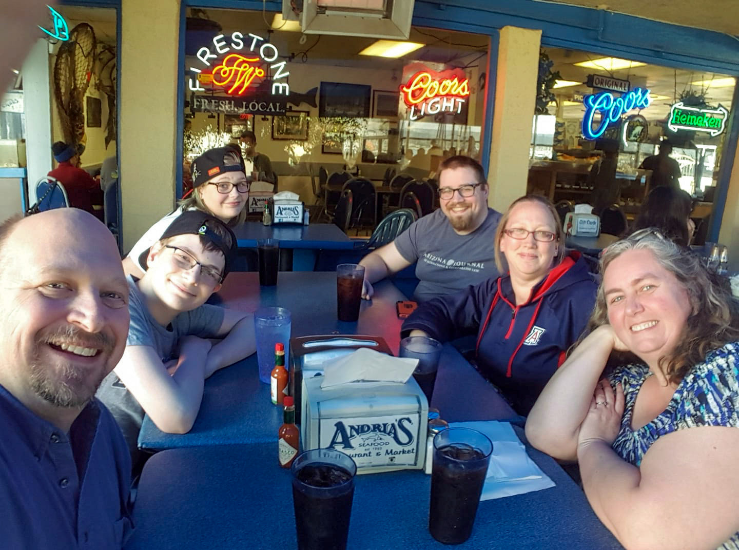 David Tangren Sr, Ethan, Janelle and David Tangren, Heather Wolff, Laura Von Seggern 3-29-19