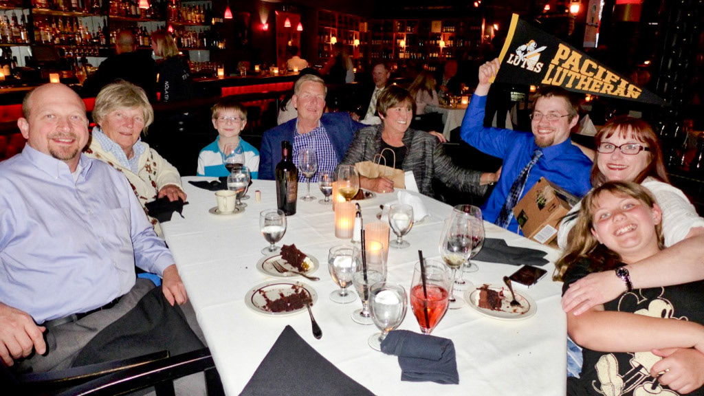 David's graduation dinner, Tacoma
