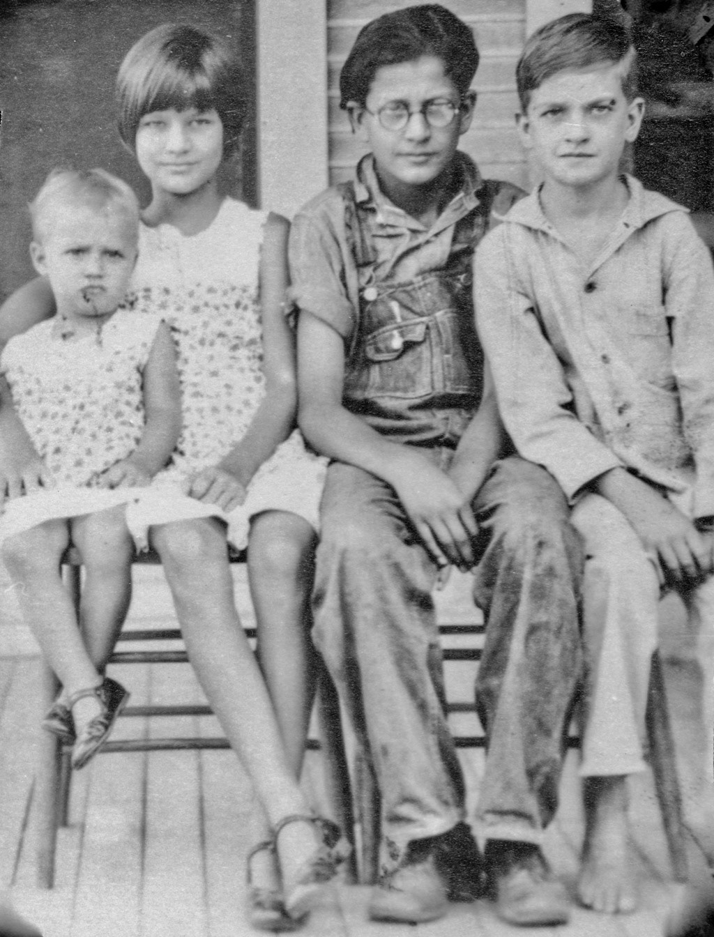 Ella Louise Rogers, Opal Rogers, Charles Rogers and Joseph Rogers c 1920