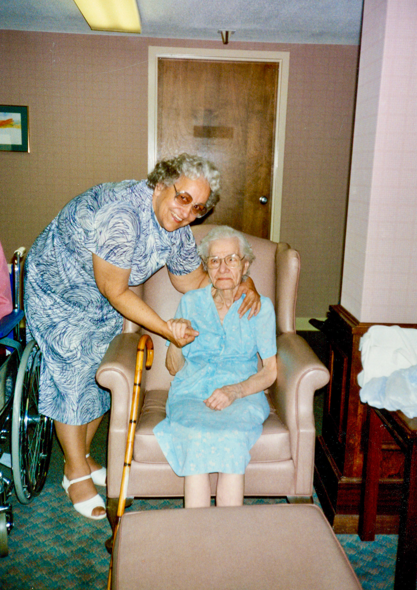 Unknown and Tillie Monson 11-24-89
