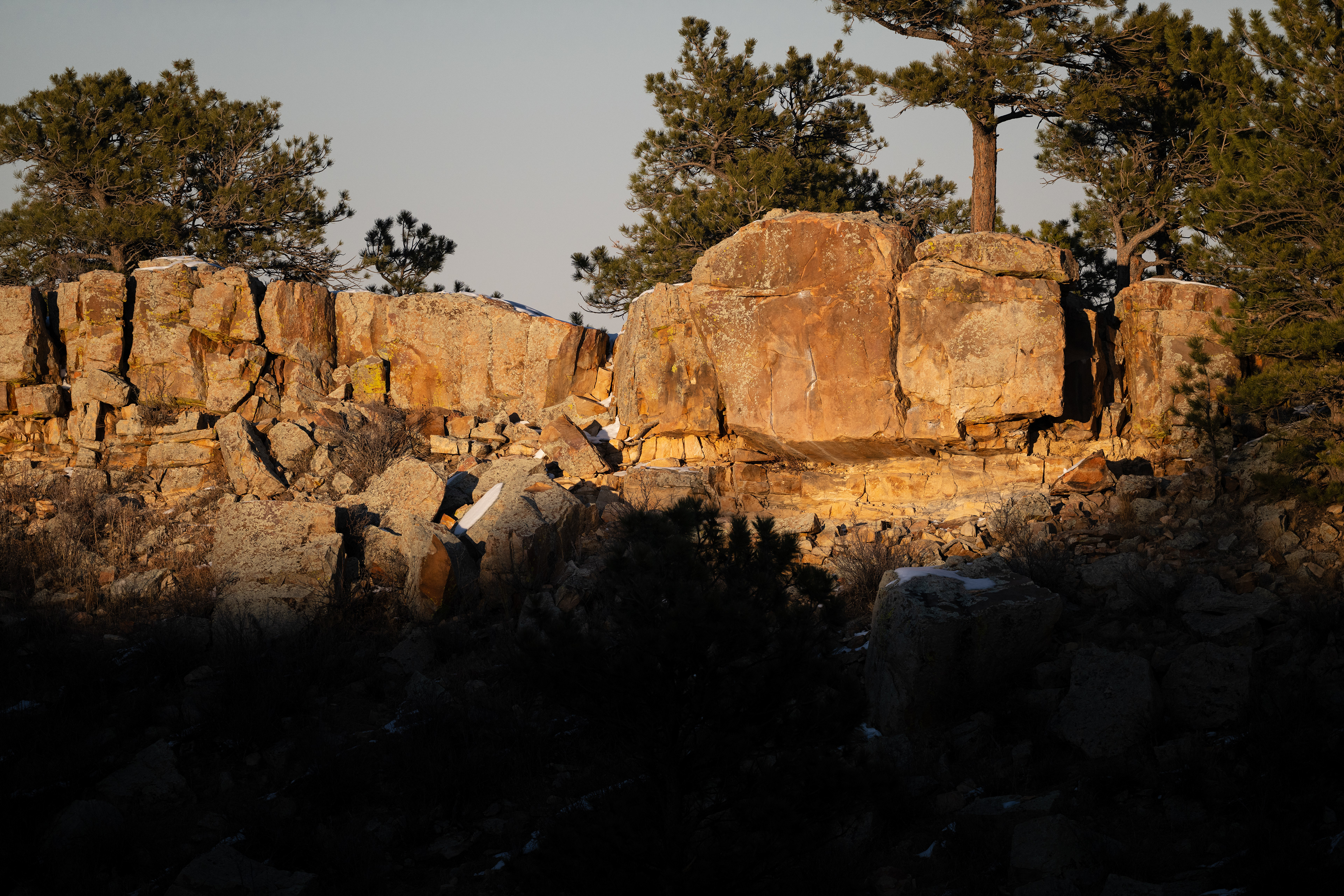 A cool boulder I've climbed at Piano Ridge.