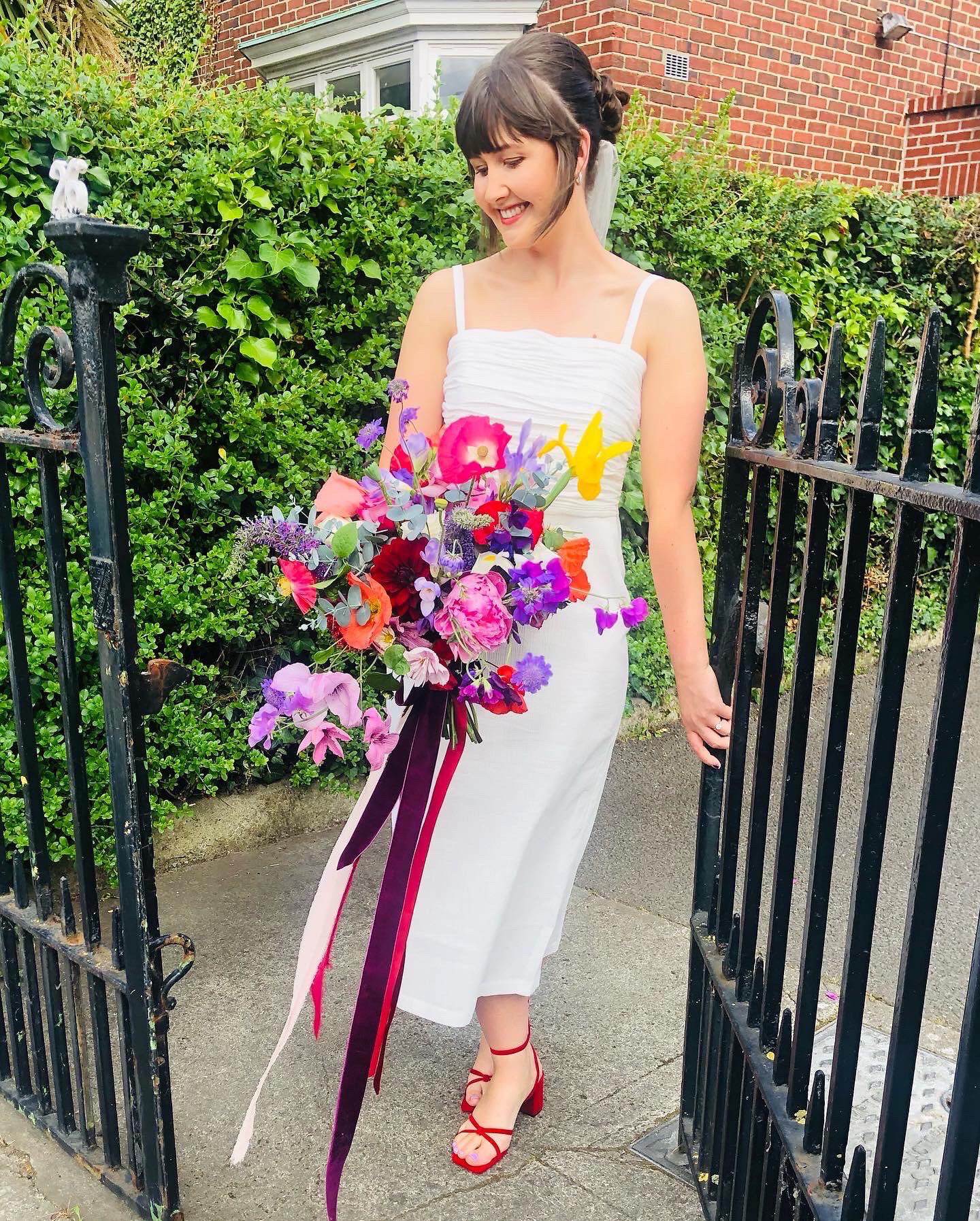 Whimsical wildflower colour pop bouquet