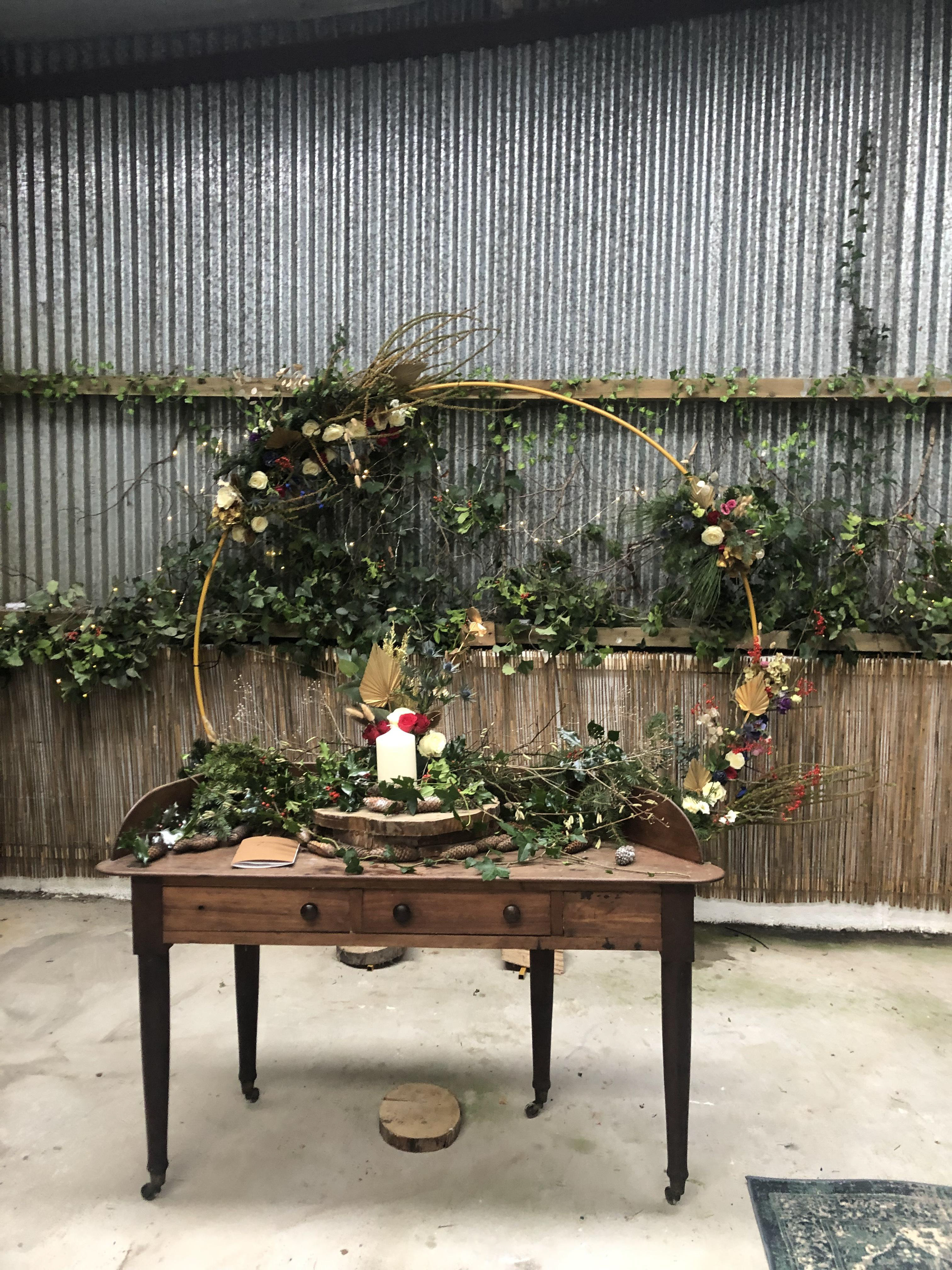 Floral ceremony ring available on request