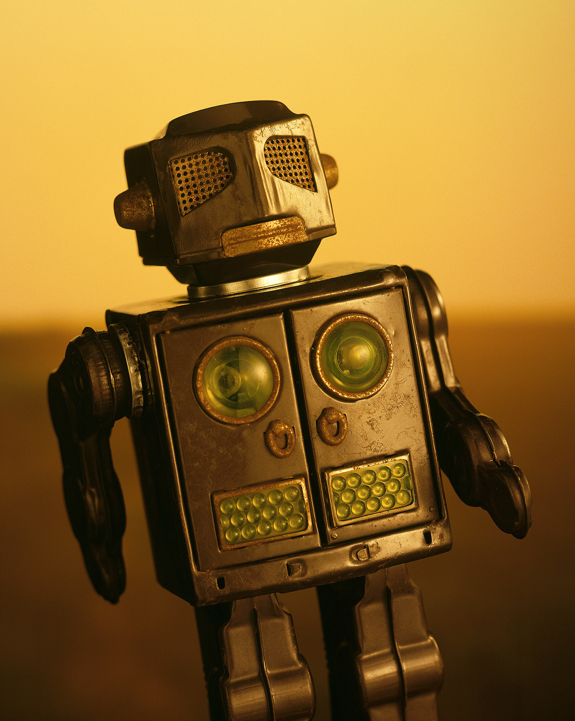 古びたロボット