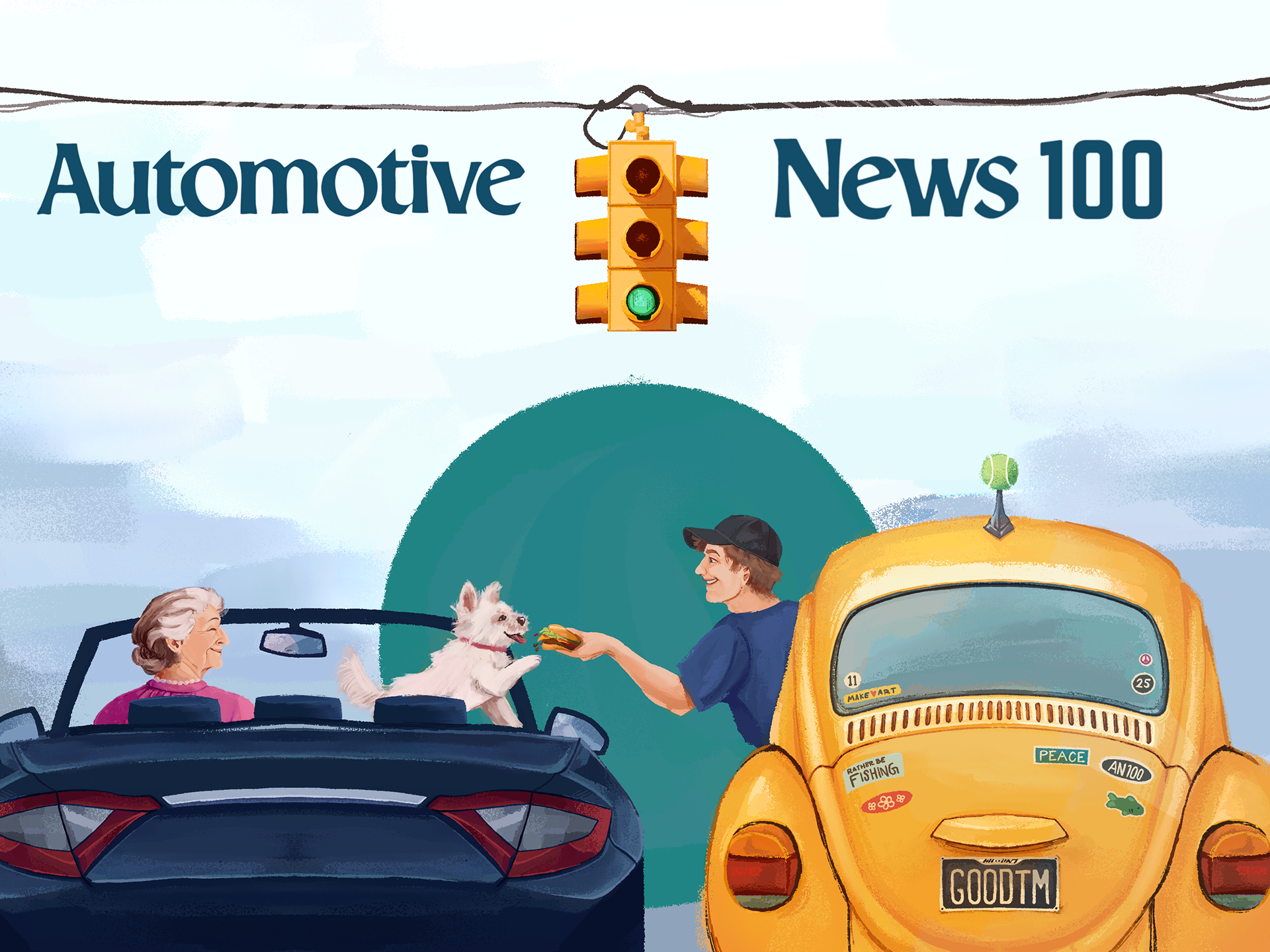 "Automotive News 100th Poster Contender" - Digital Illustration - 2025 