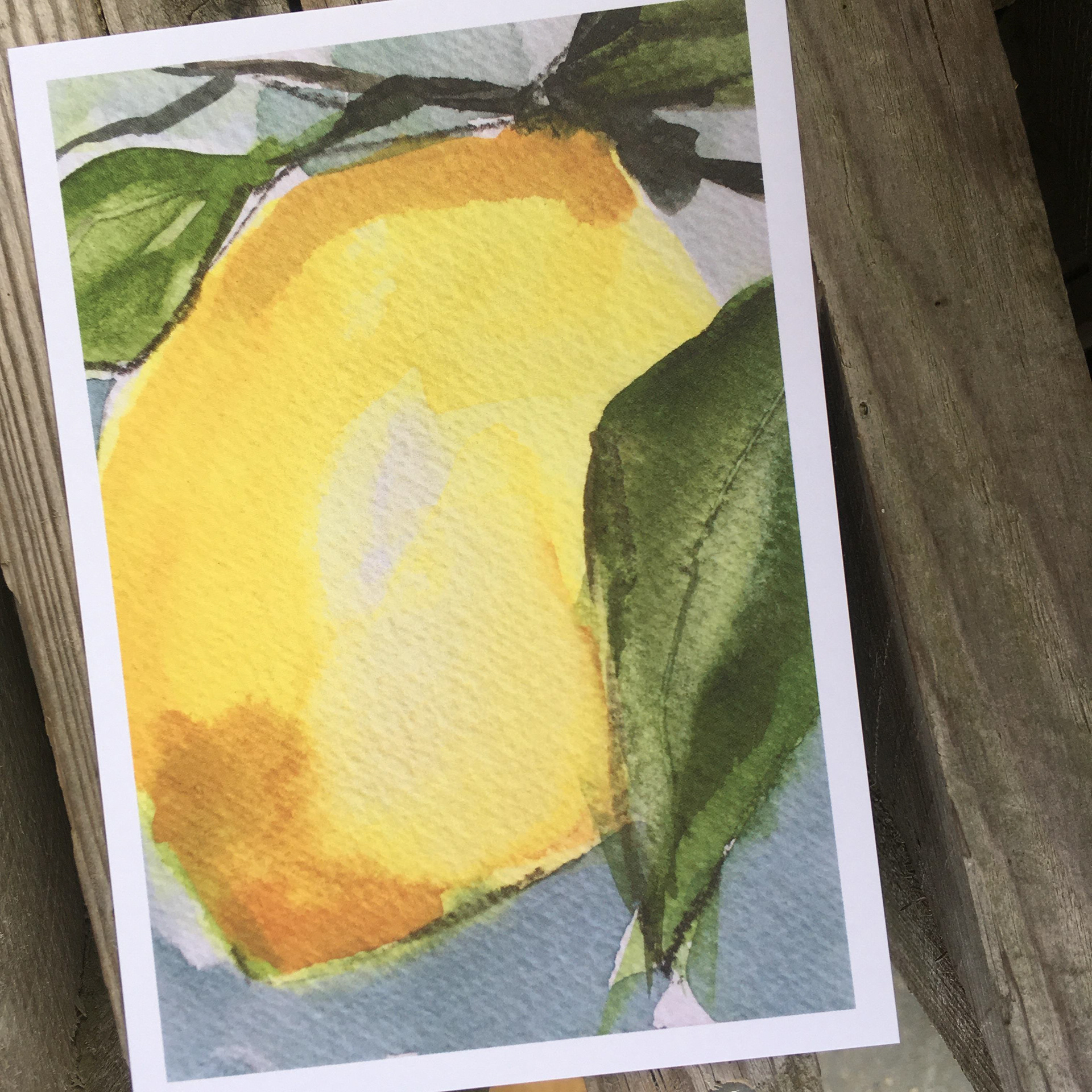 Postkort A6 citron