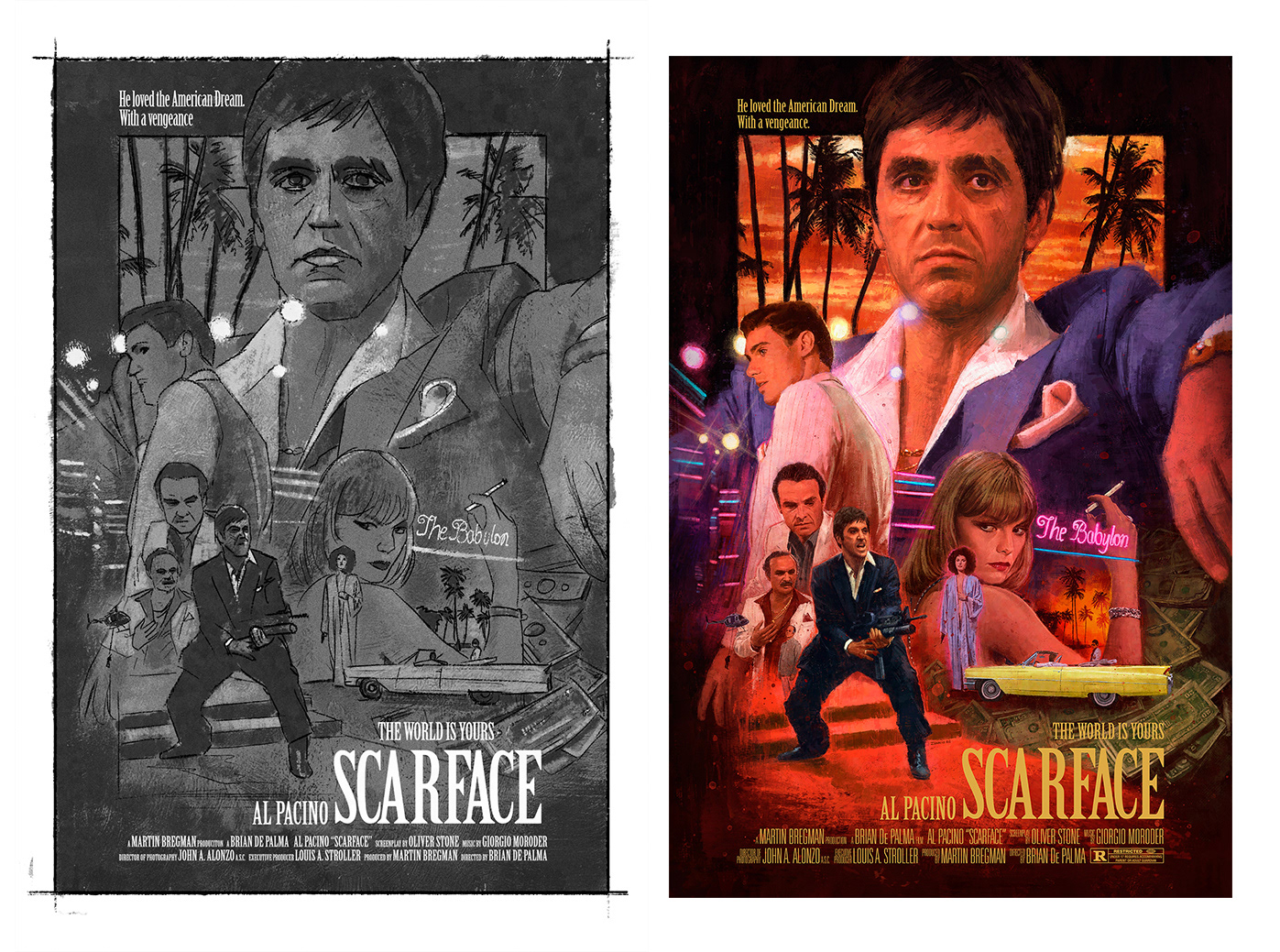 poster scarface incorniciato