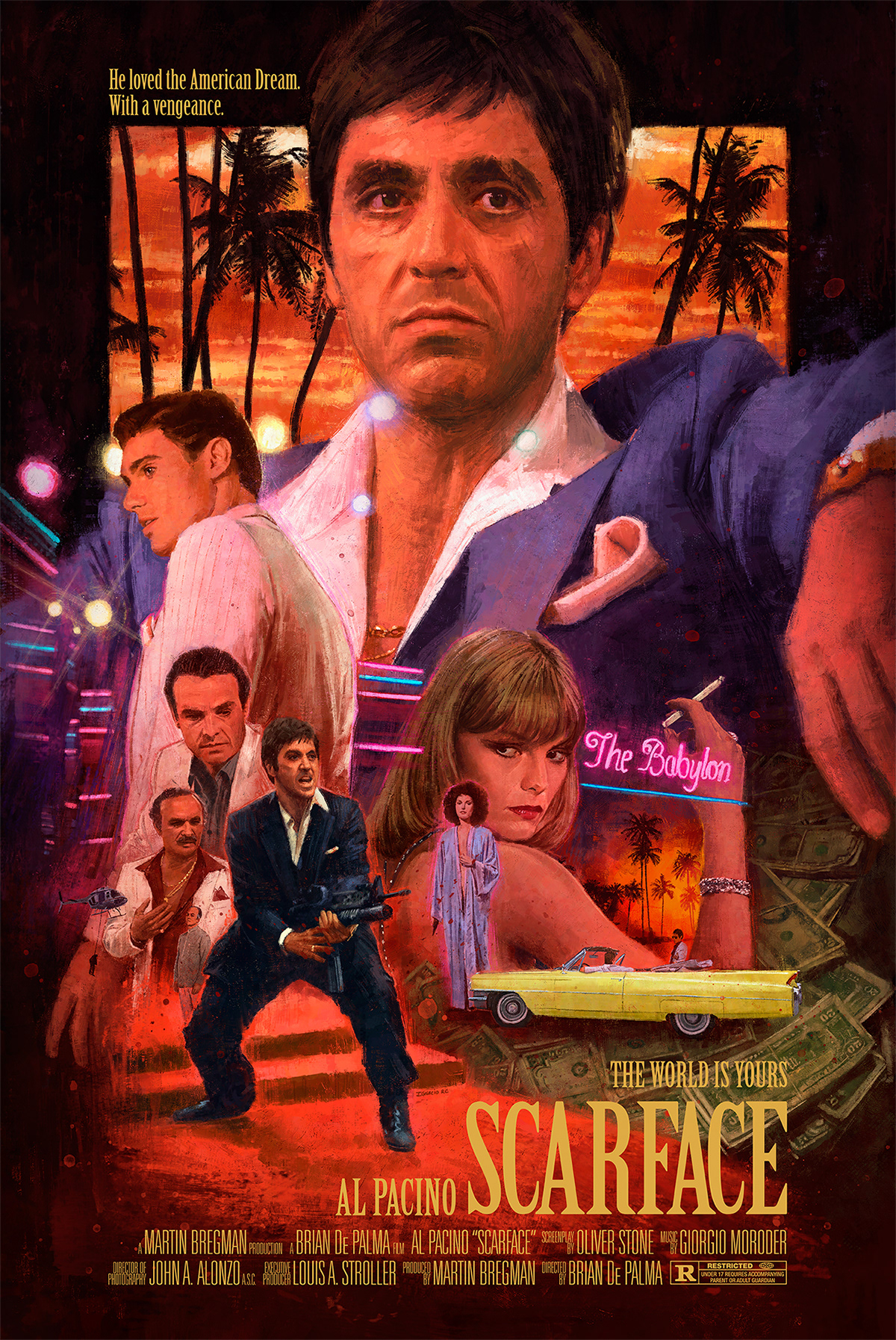 poster scarface incorniciato