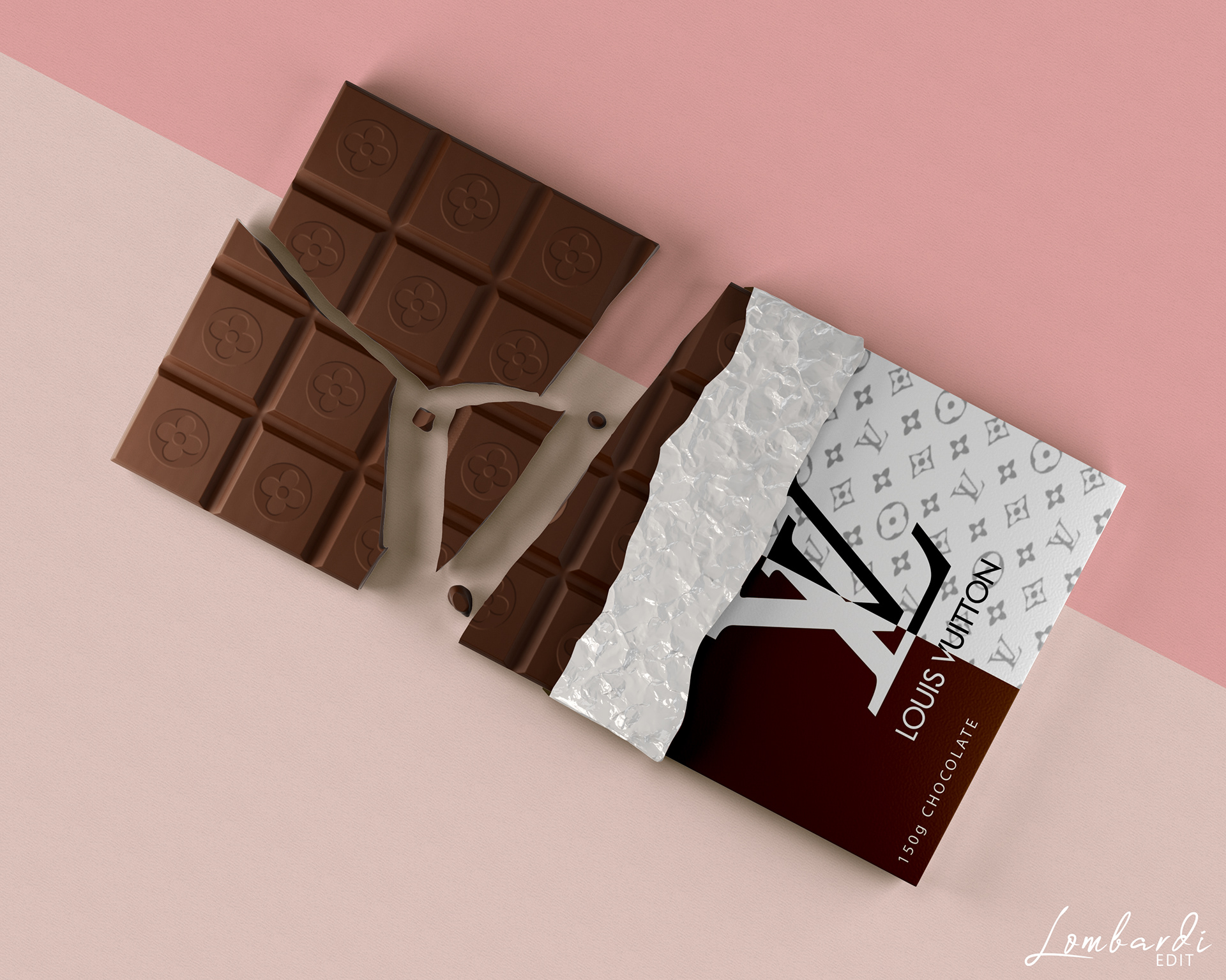 louis vuitton chocolate bar