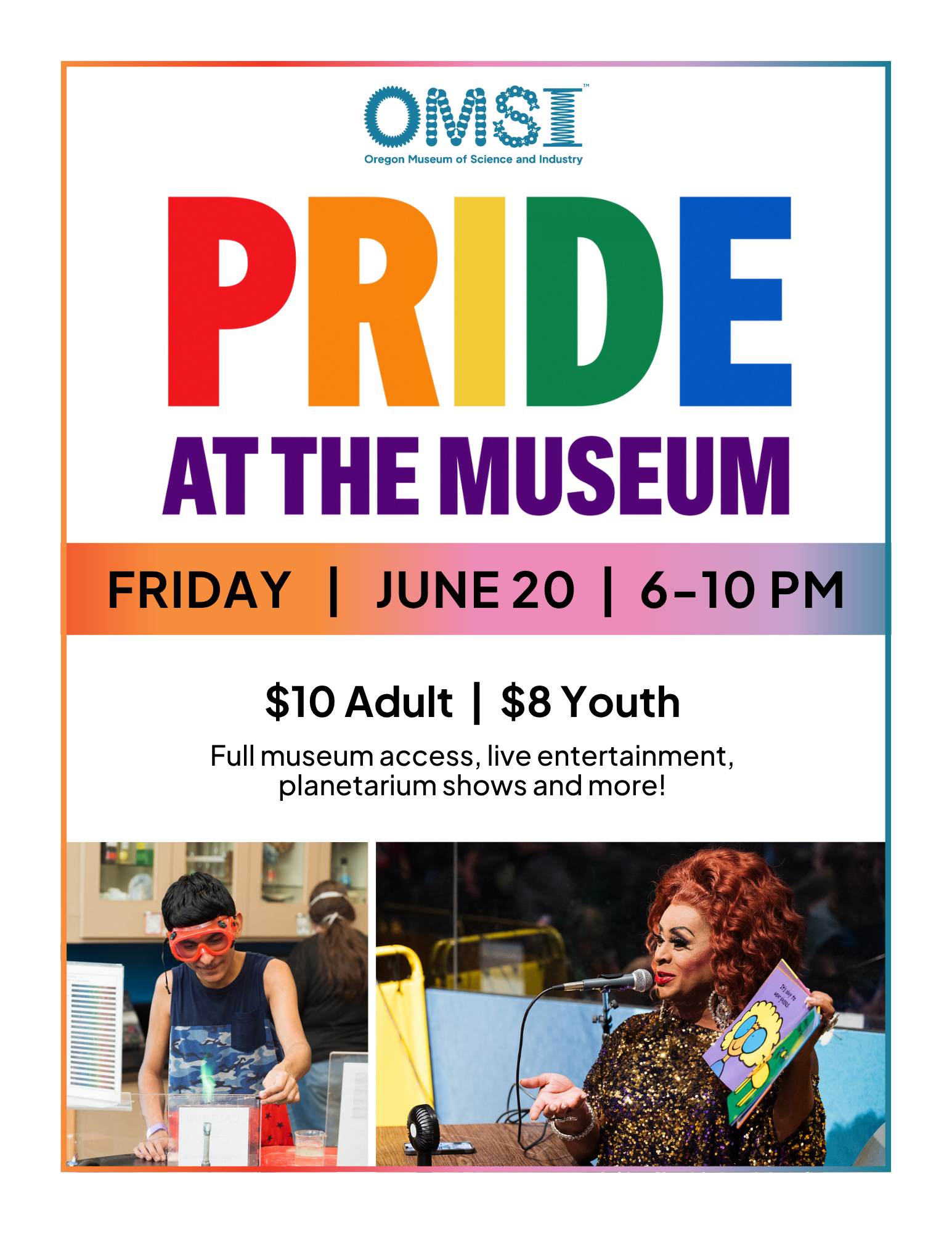 Event flyer used in schools and around the community