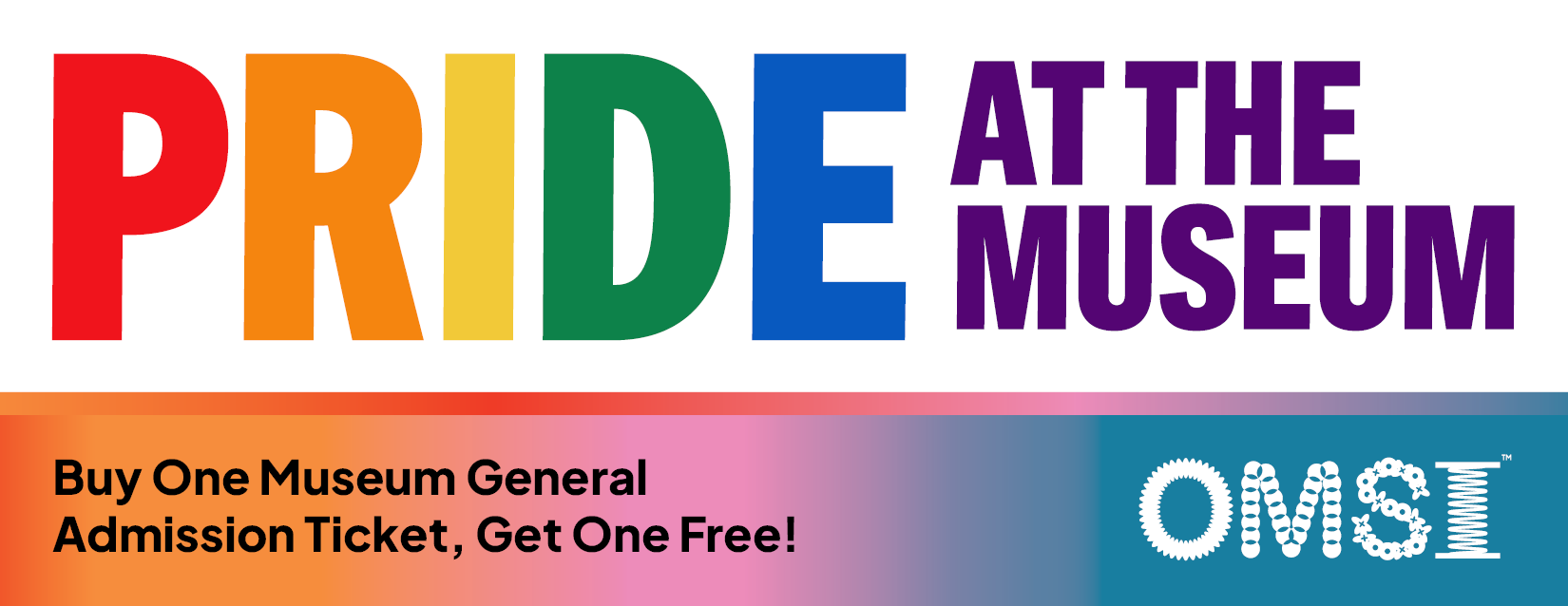 Bogo pass used to promote event and pass out to the community during Portland Pride