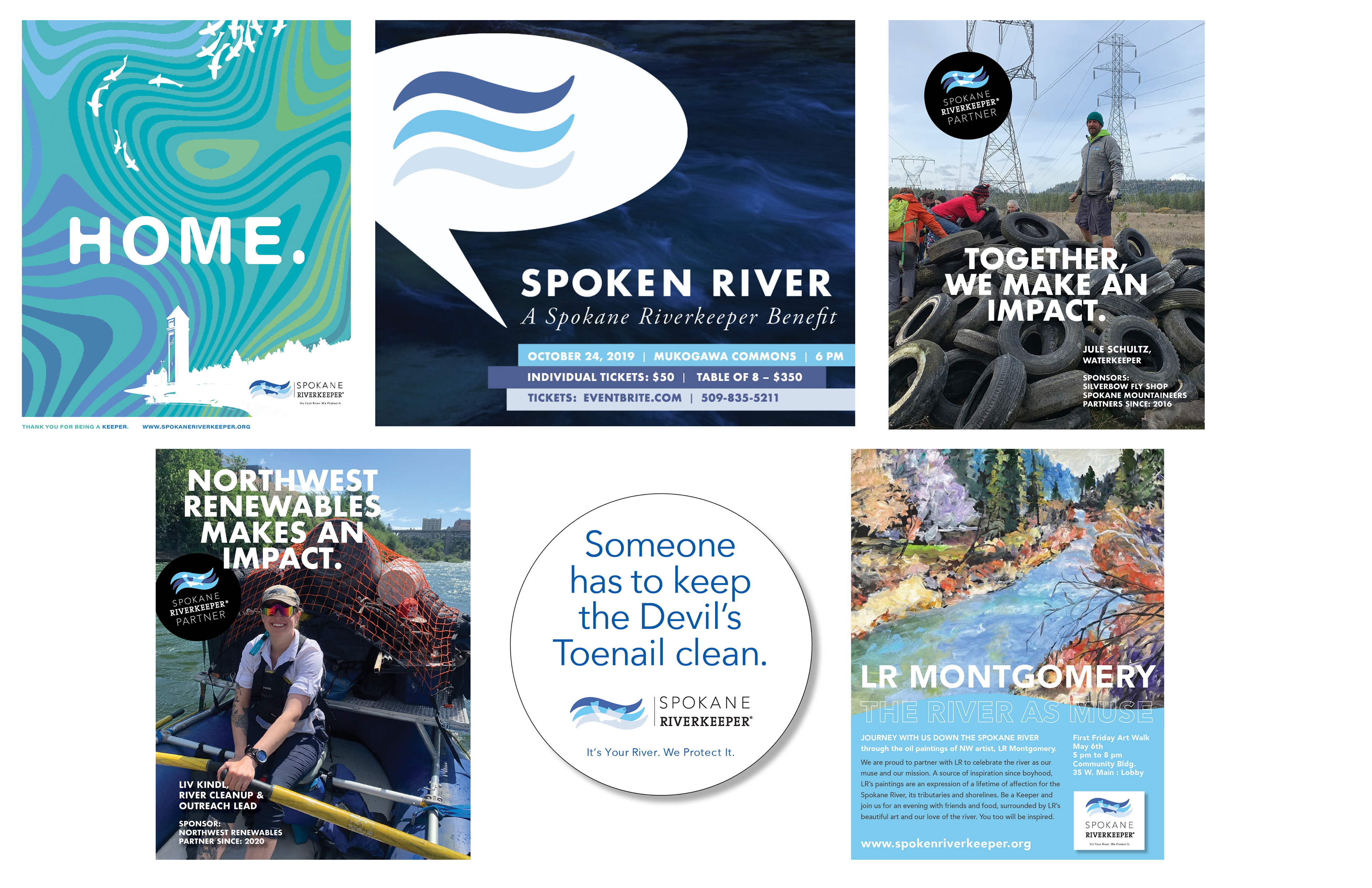 Spokane Riverkeeper ::  Non-profit river conservation organization marketing and fundraising materials