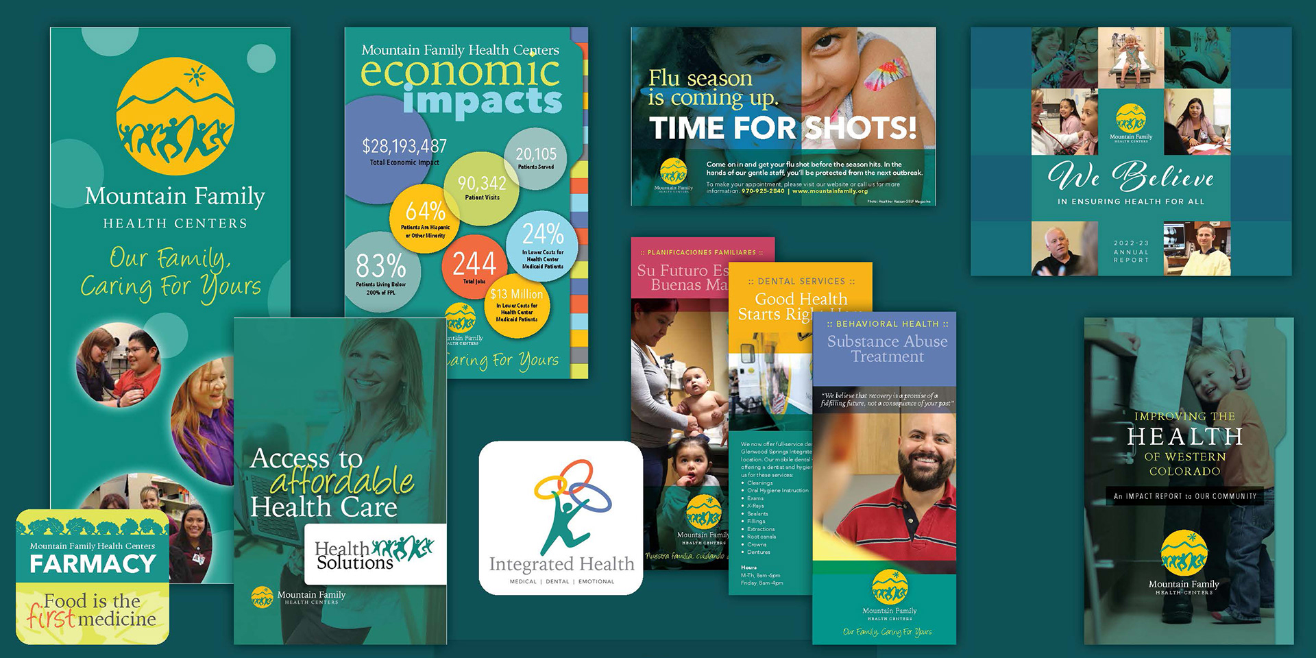 MFHC ::  Collateral, annual reports, lobby posters and all patient materials