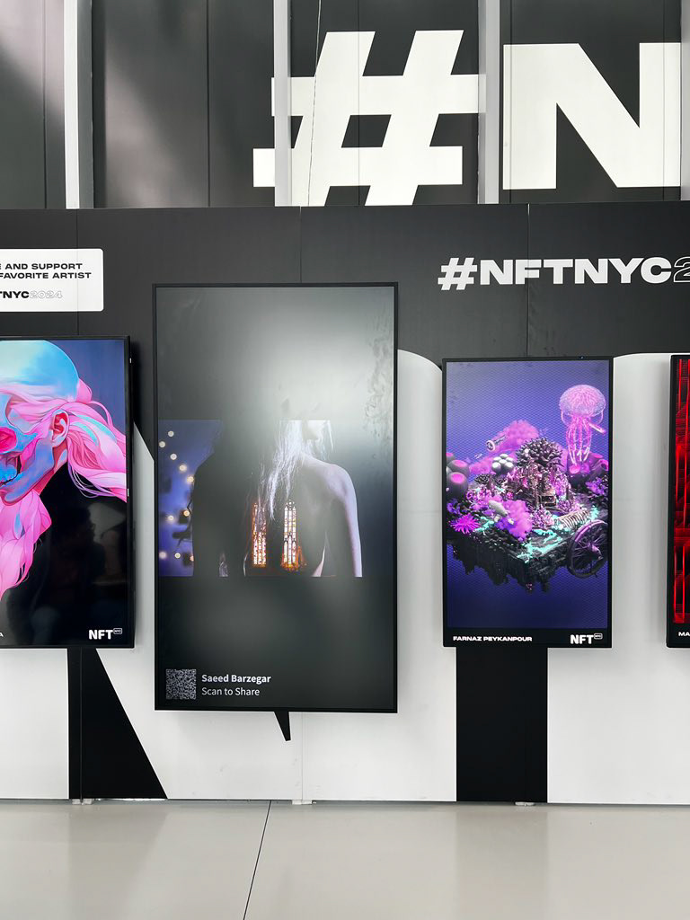 Esposizione di "Behind Your Closed Eyelids #4" presso NFT NYC a New York