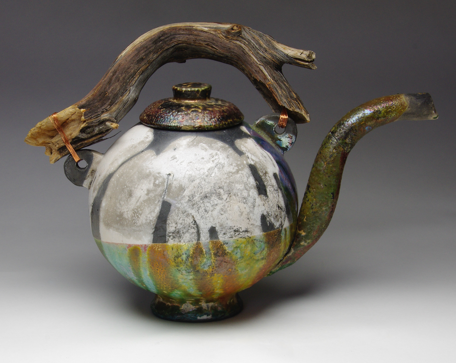 Raku Teapot, another side
