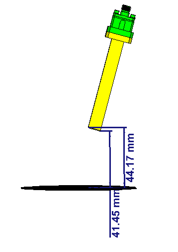 Reflectarray antenna form and orientation during testing specifications