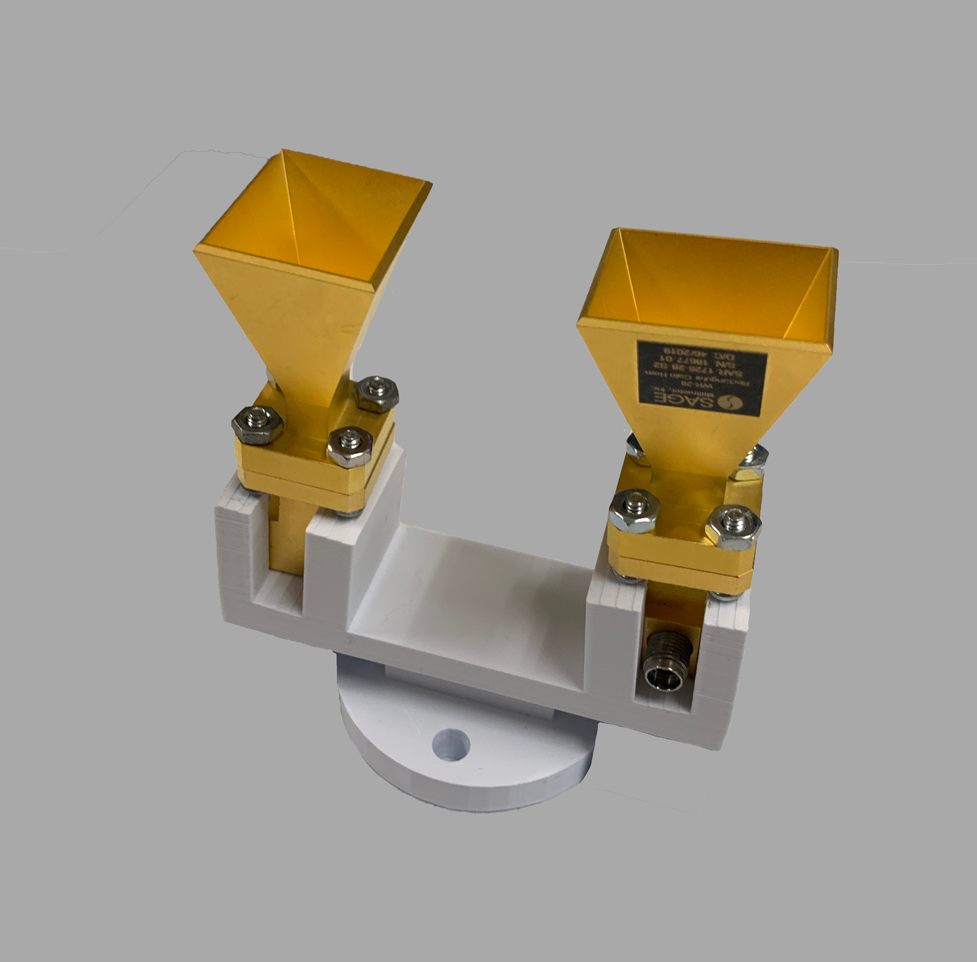 Dual Antenna Holder 2 - holding two new KaBand antennas in two different orientations
