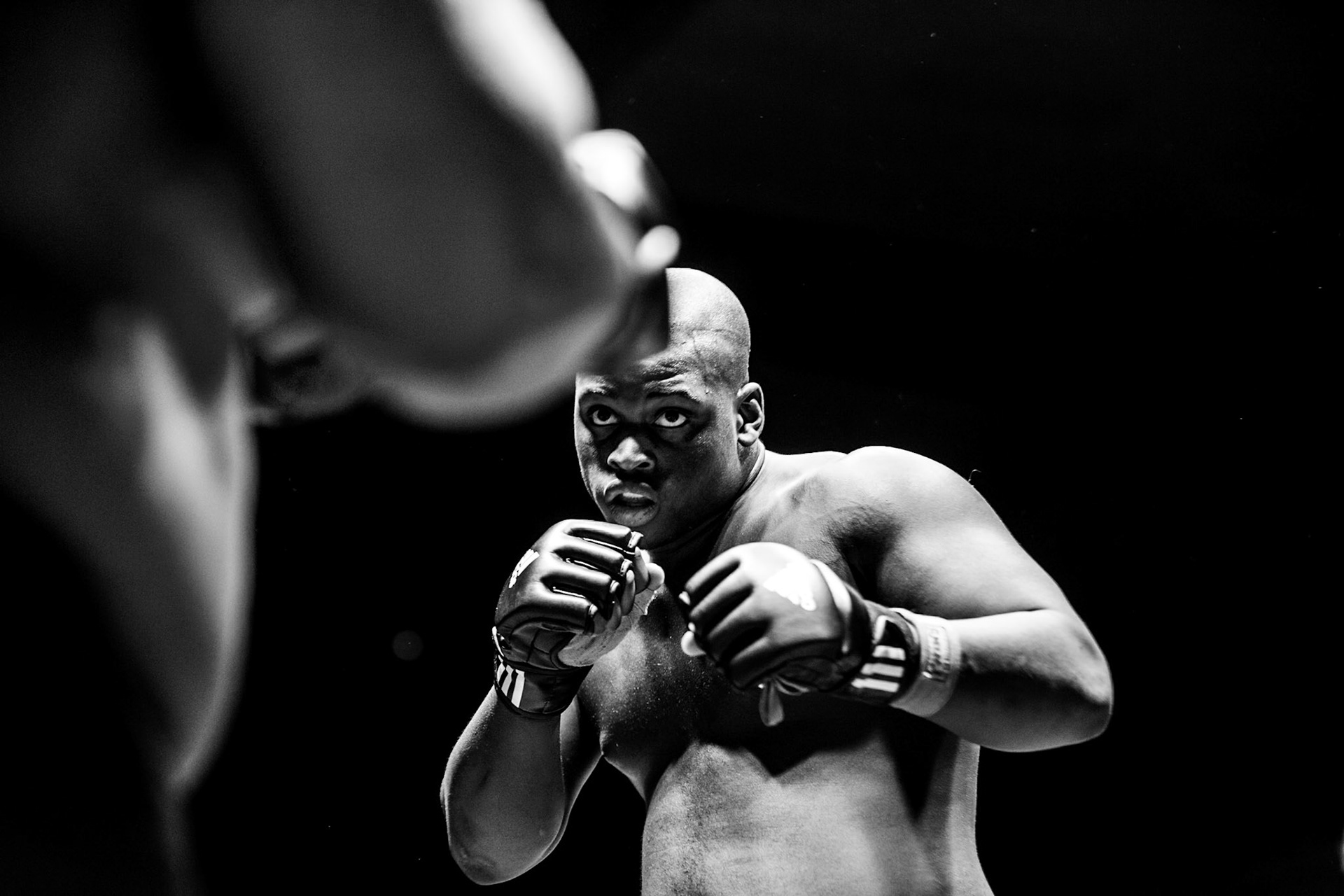 Finale du tournoi. Zoumana Cissé (à droite) vs Pierre-Louis Digonal.