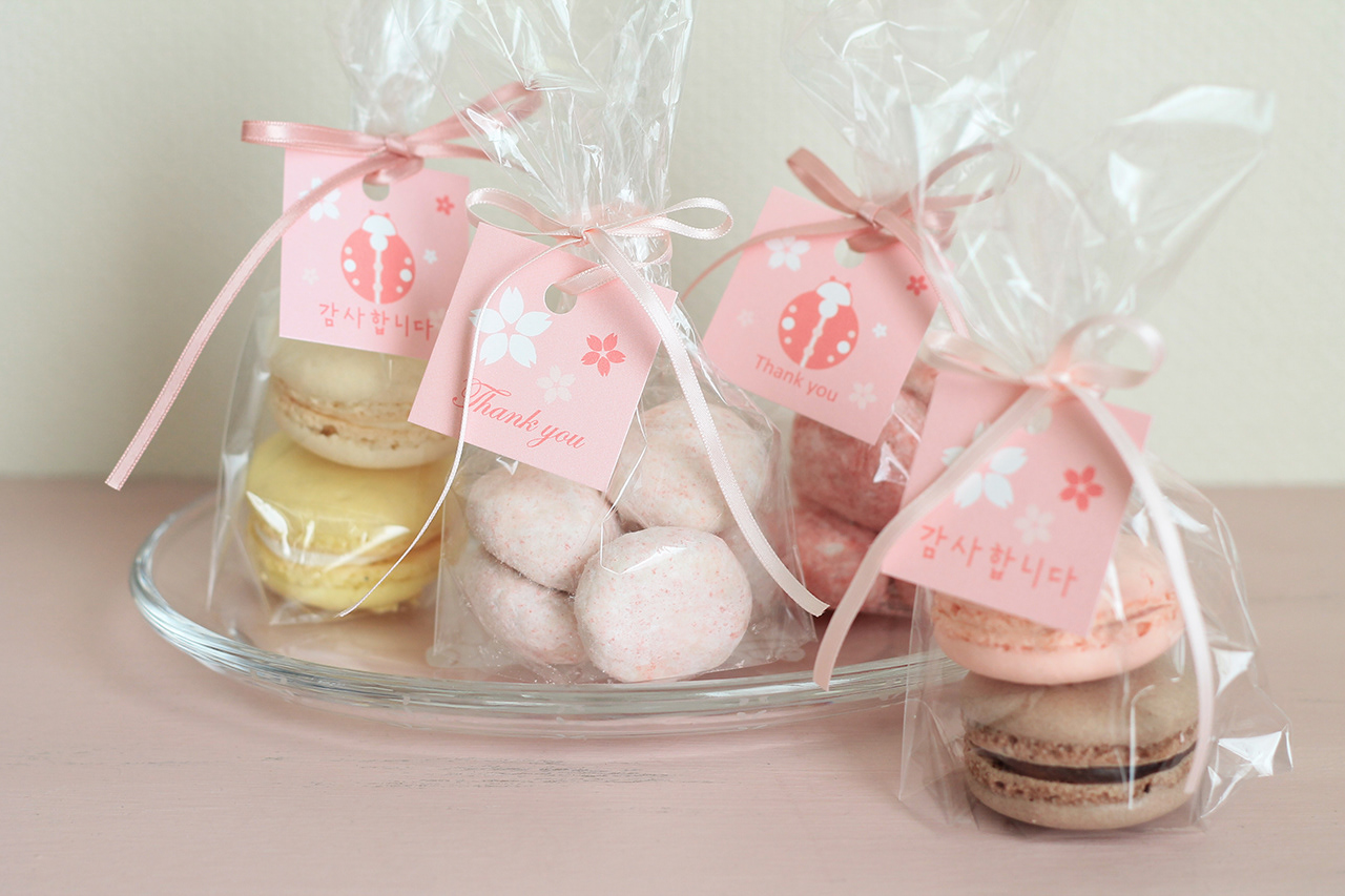 韓国語と英語のタグ