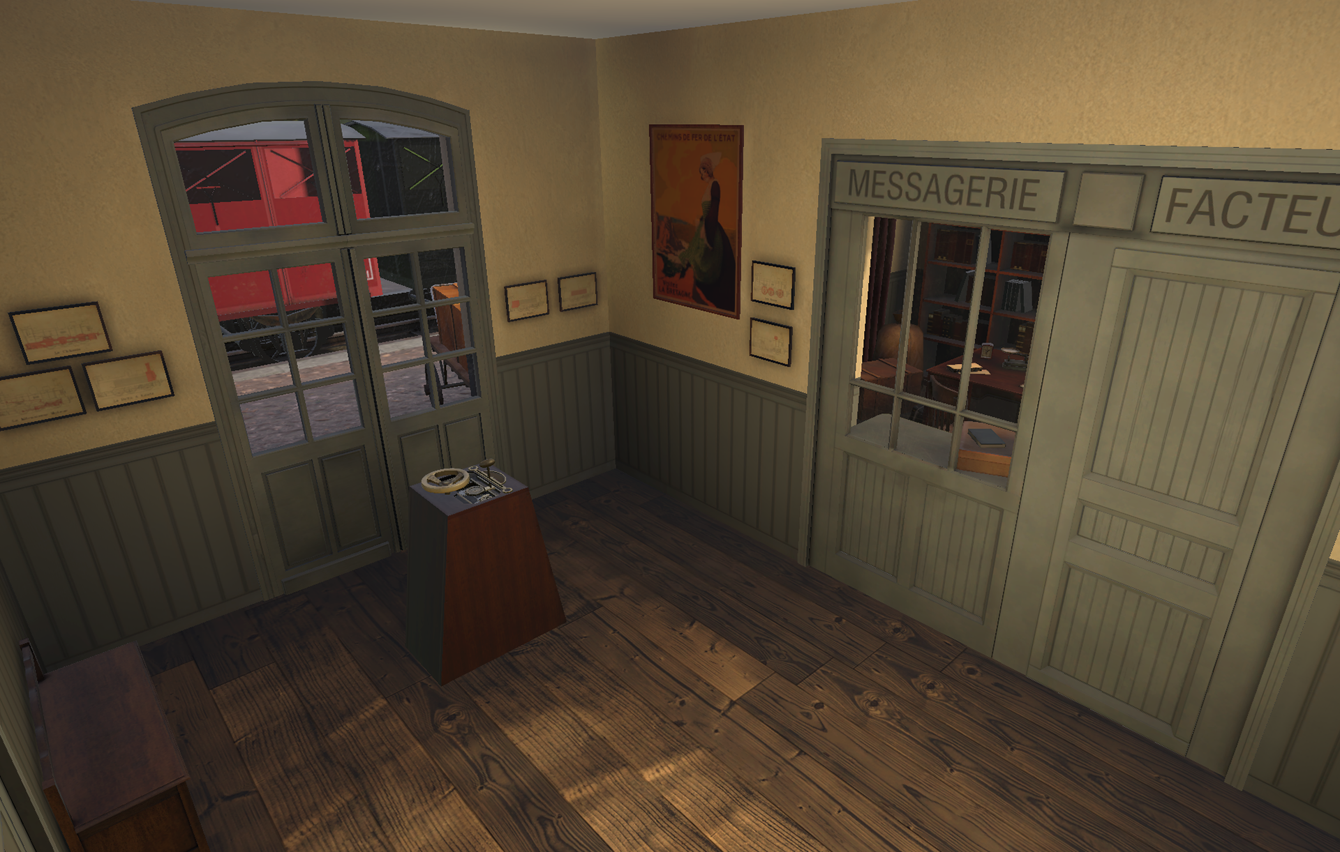 Entrée de la Gare de Scairan