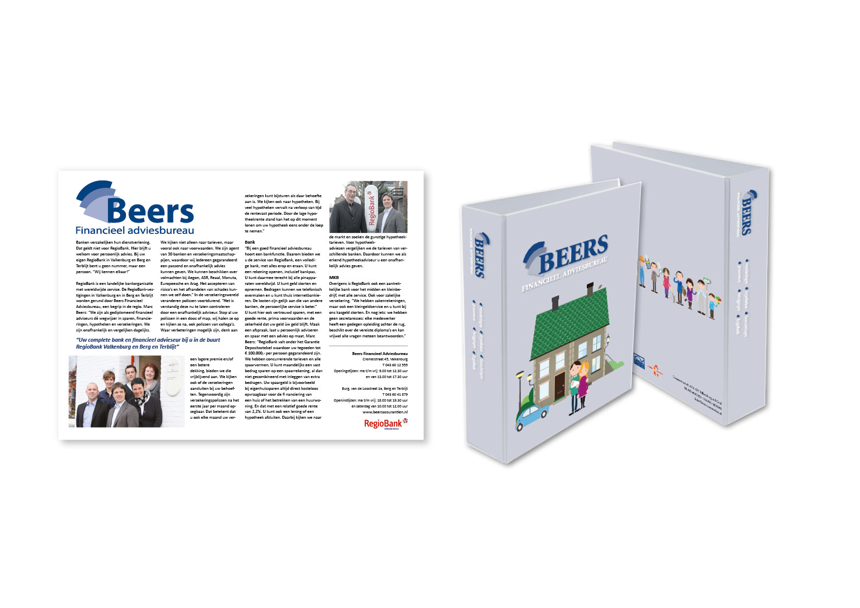 Advertentie en map Beers