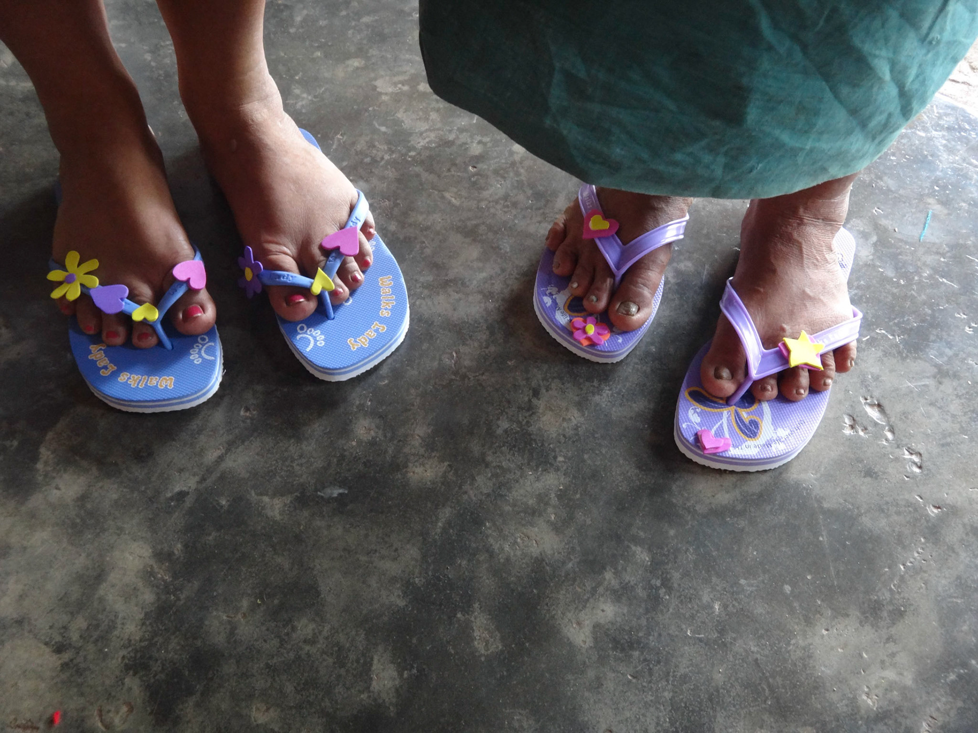 Decorating new shoes