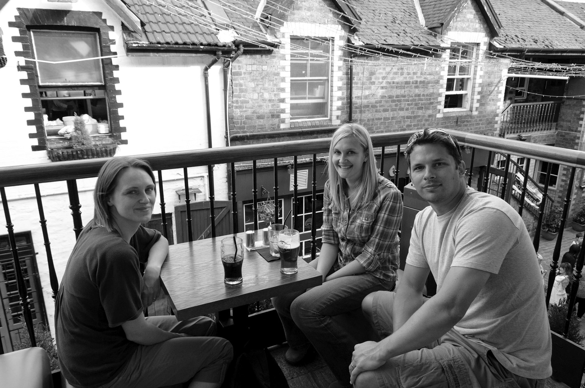 Drinks in Ashton Lane, Glasgow