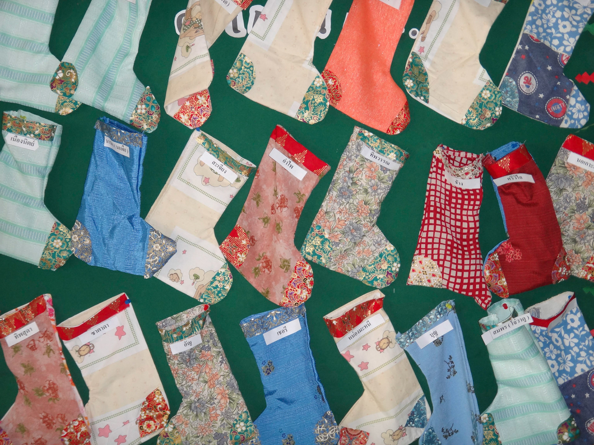 Staff 'Secret Santa' stockings at KRCH