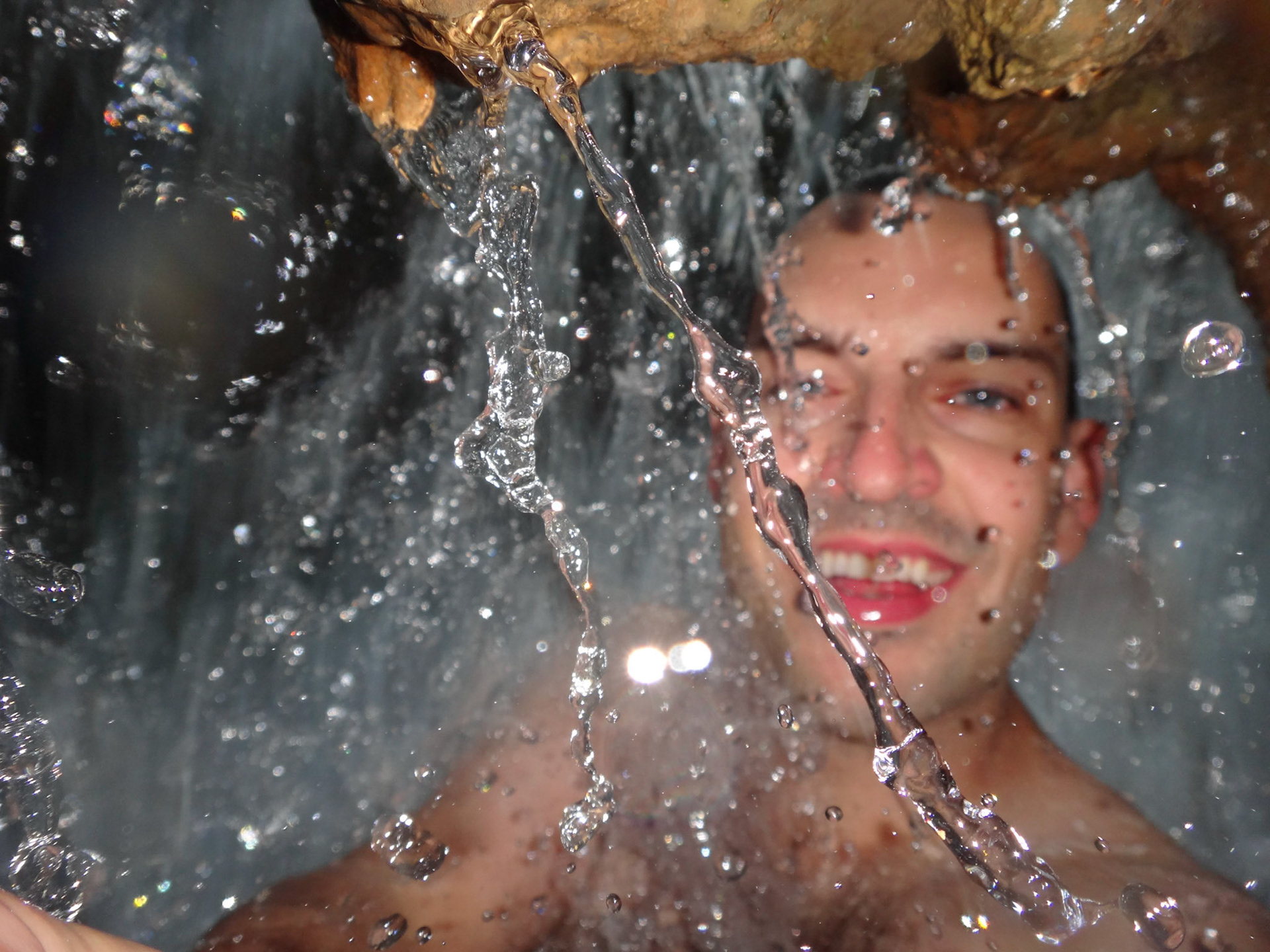 Walking and swimming at Ta Kiean Tong Waterfall with the Murrays on New Years Eve