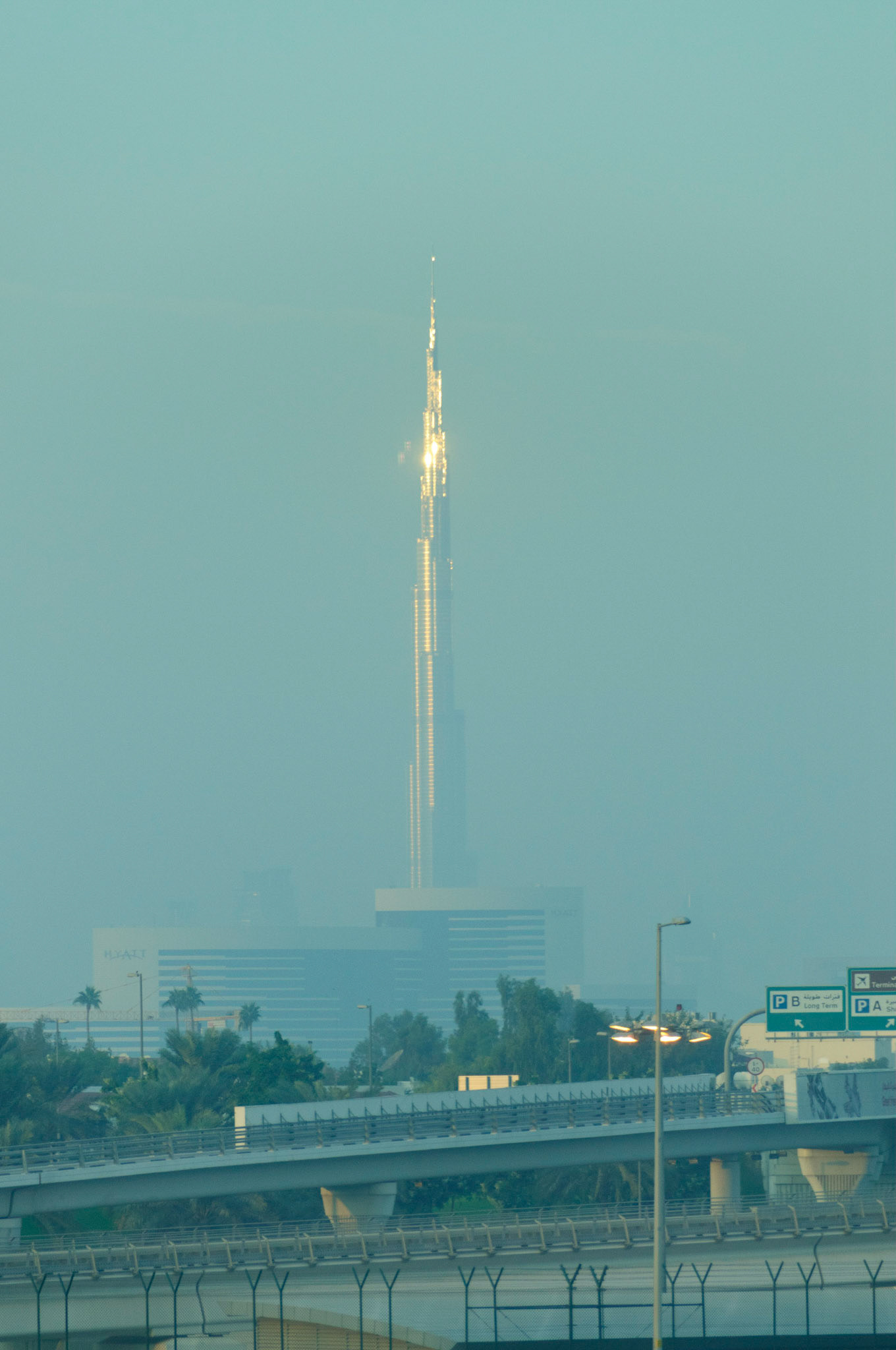 The Burj Khalifa in Dubai - the tallest building in the world.