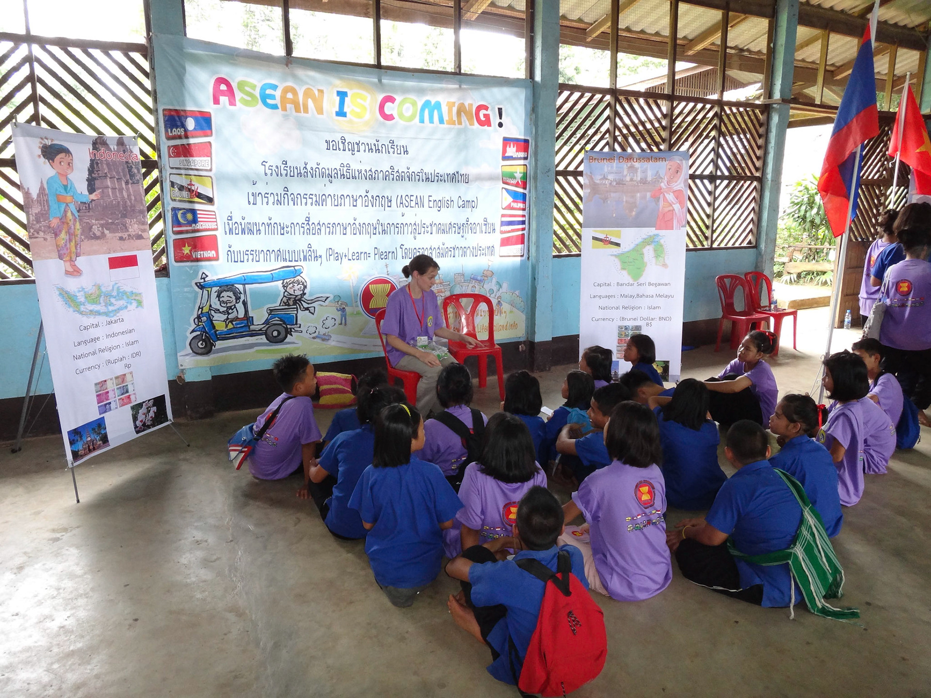 CCT English camp at Saha Christian Suksa School