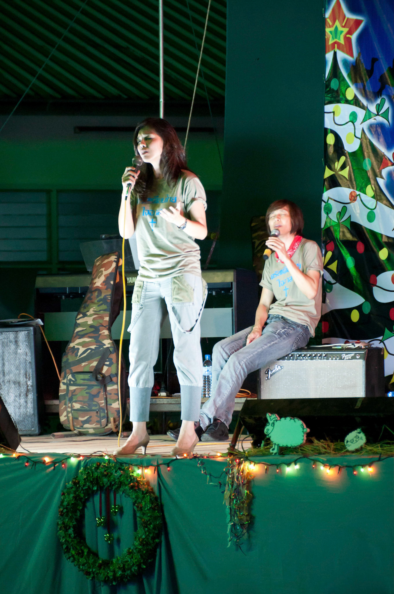 Anchalee and her group perform