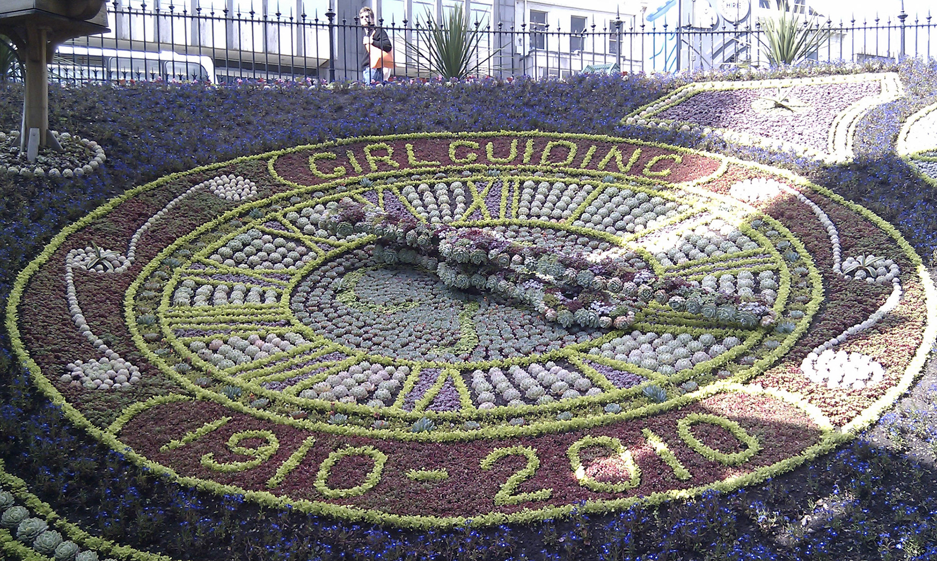 Cool clock in Princes Street Gardens, Edinburgh