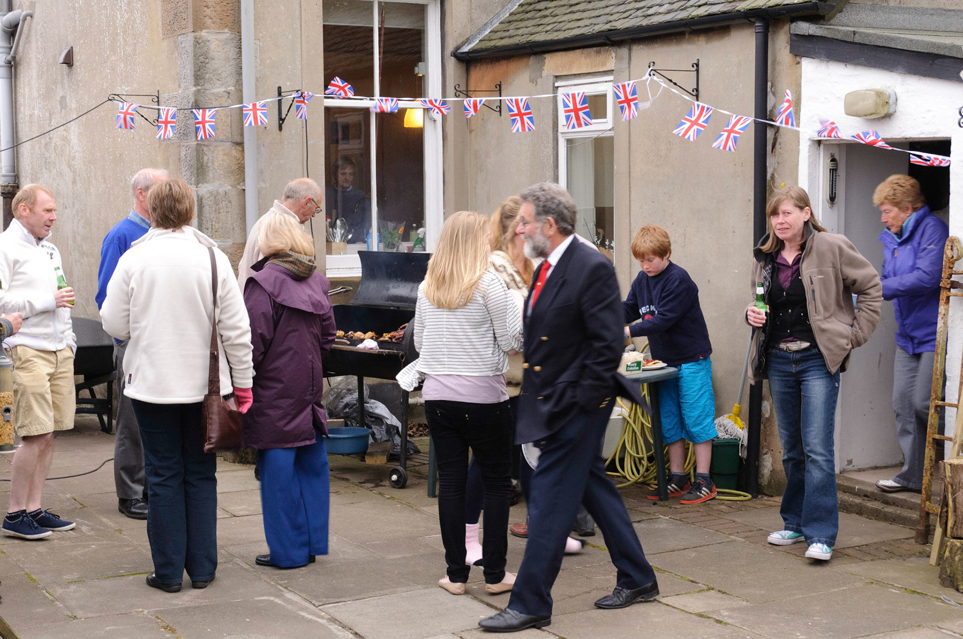 Barbecue at Jen's folks for the royal wedding.