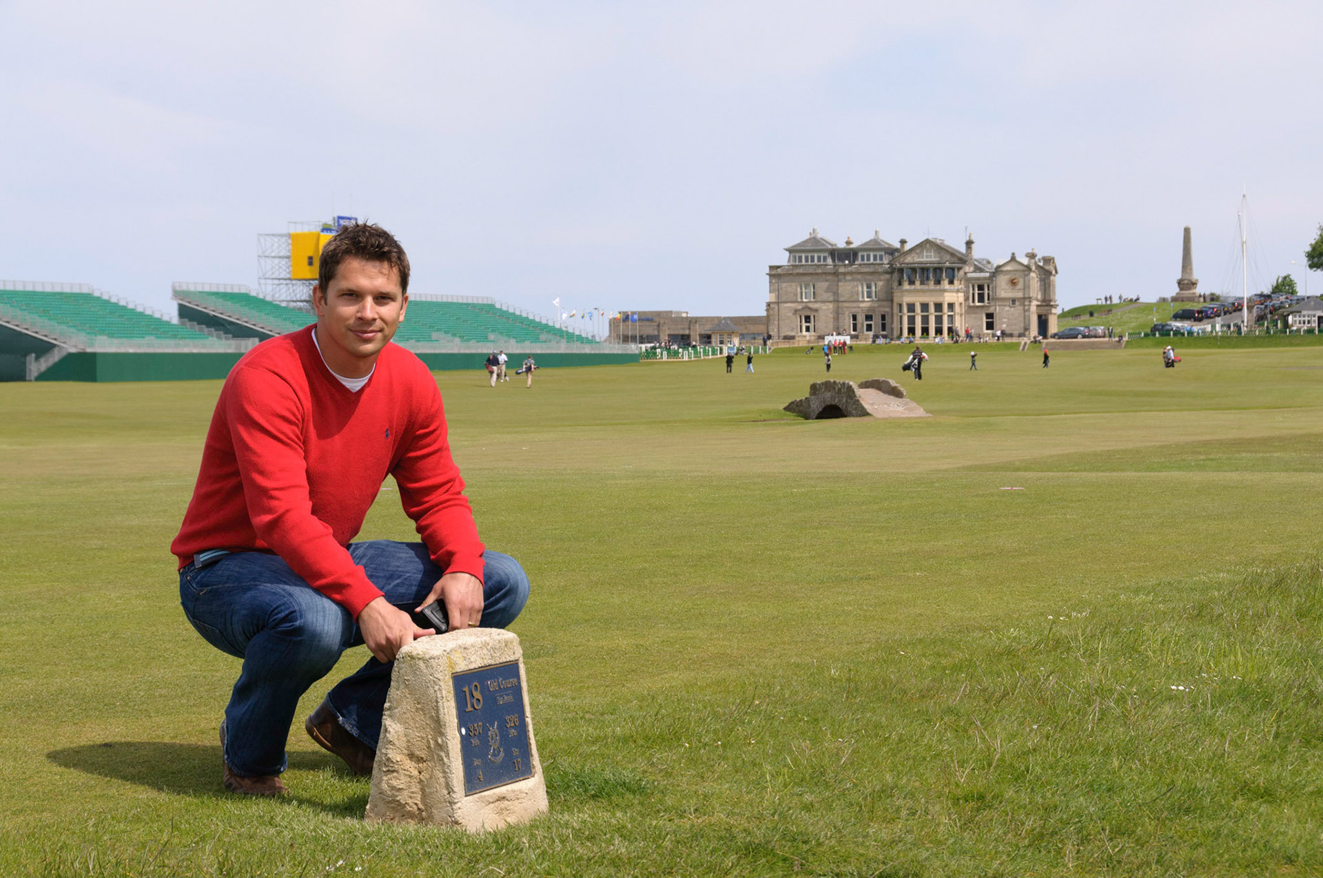 Tim on the Old Course, St. Andrews