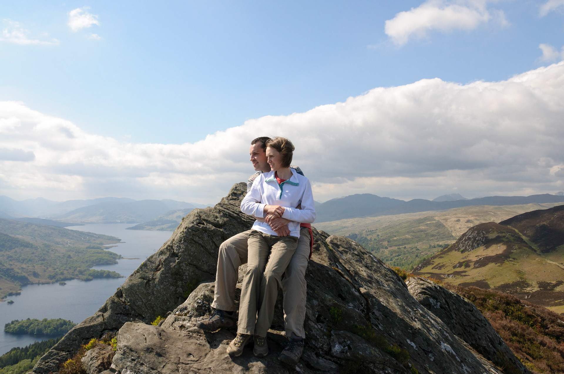 On the summit of Ben A'an.