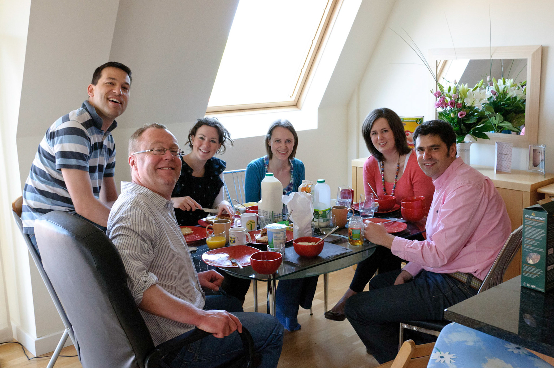 Breakfast with Ted, the Stoj's and the Clements before the trip back.