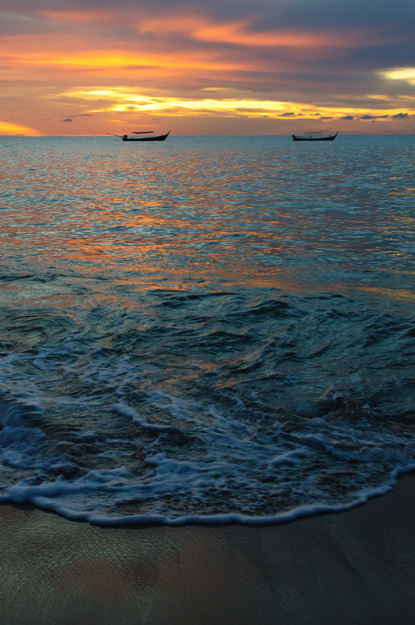Sunset on Bang Niang beach, Khao Lak