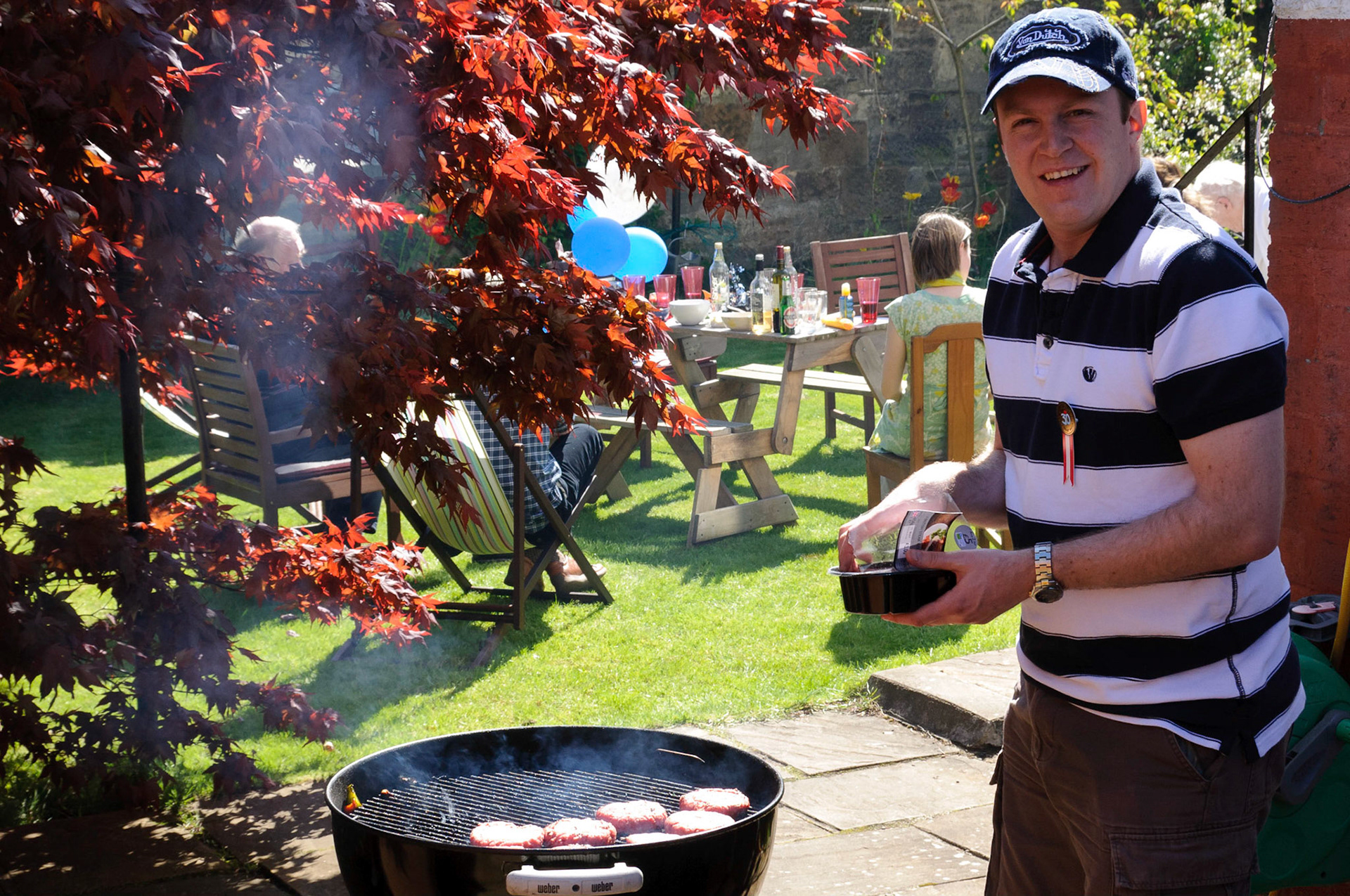 Barbecue for Calum's 30th birthday.