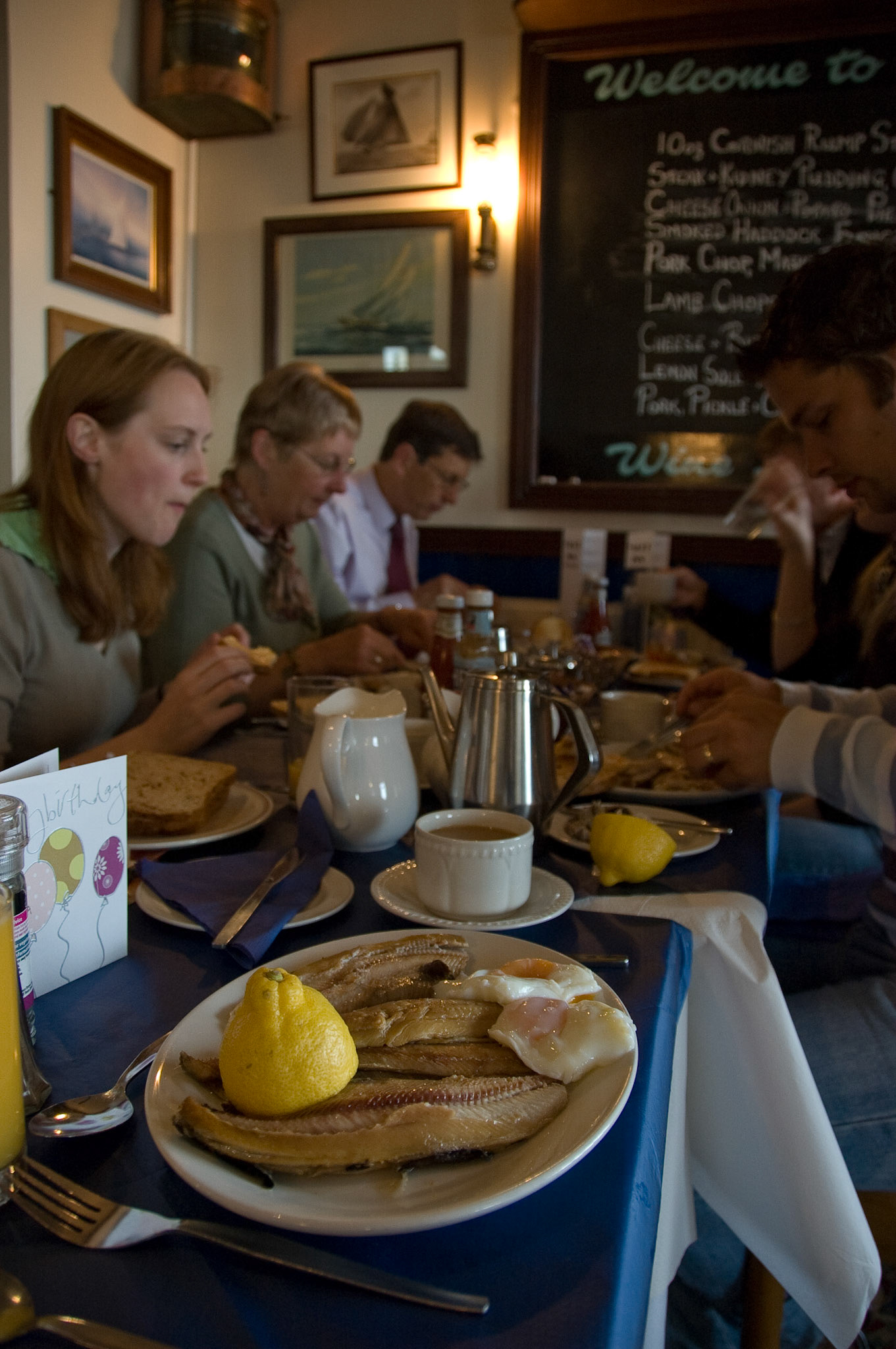 A huge plate of kippers for breakfast...