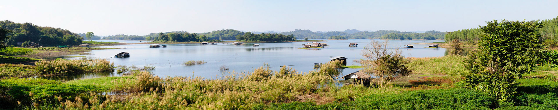 The Khao Laem Reservoir, between Thong Pha Phum and Sangklaburi