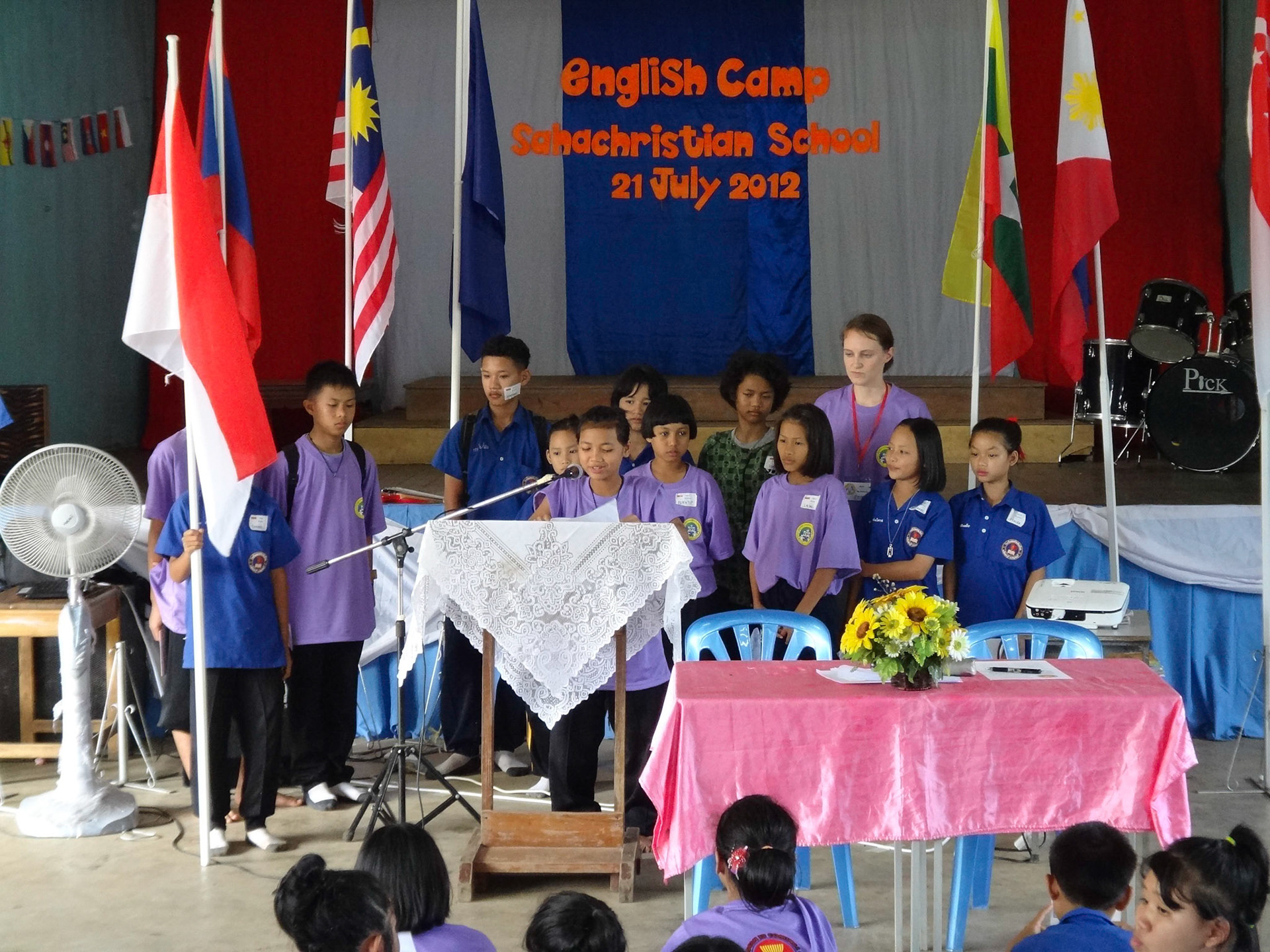 CCT english camp at Saha Christian Suksa School