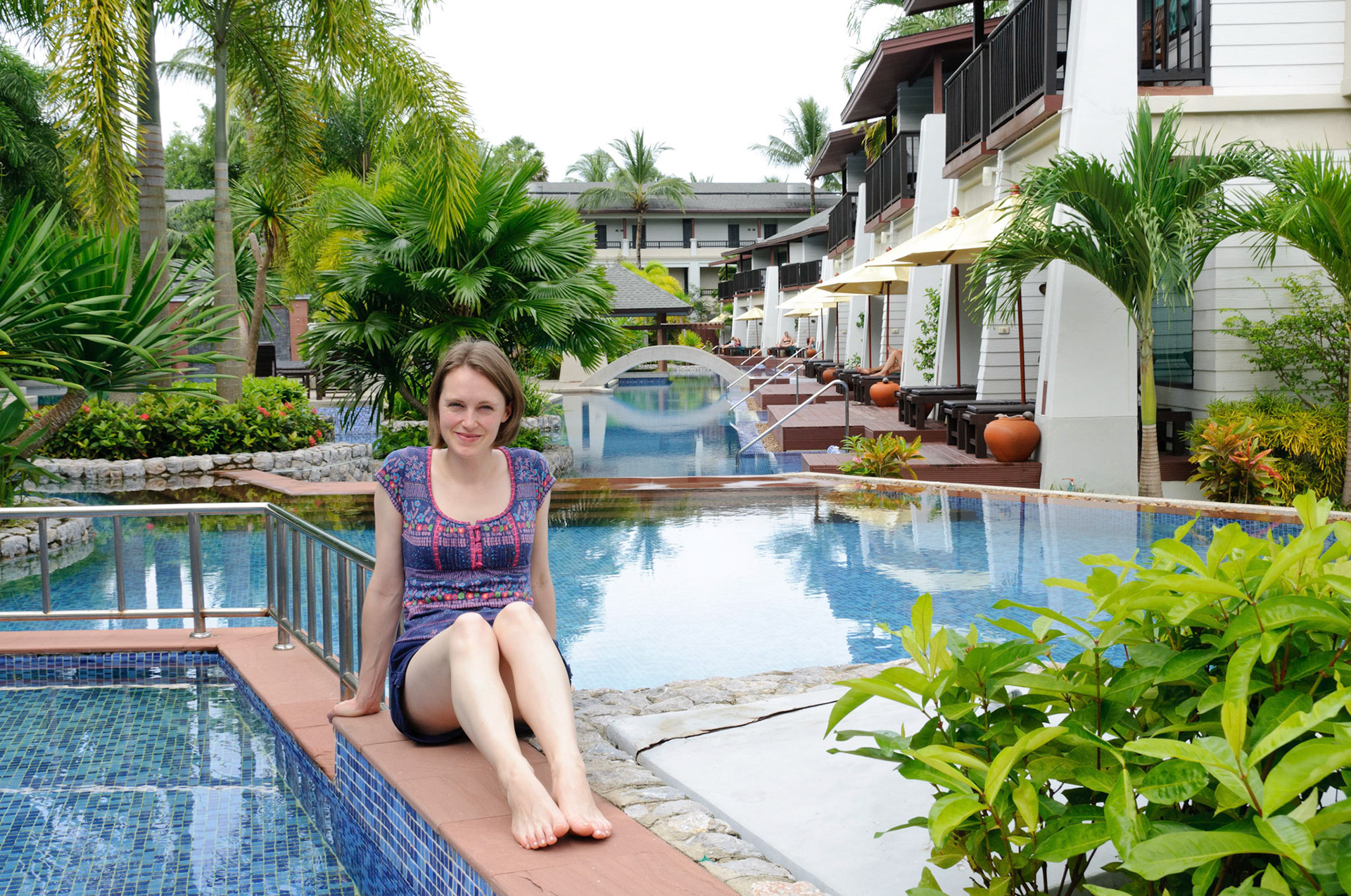 The free-form pool at La Flora