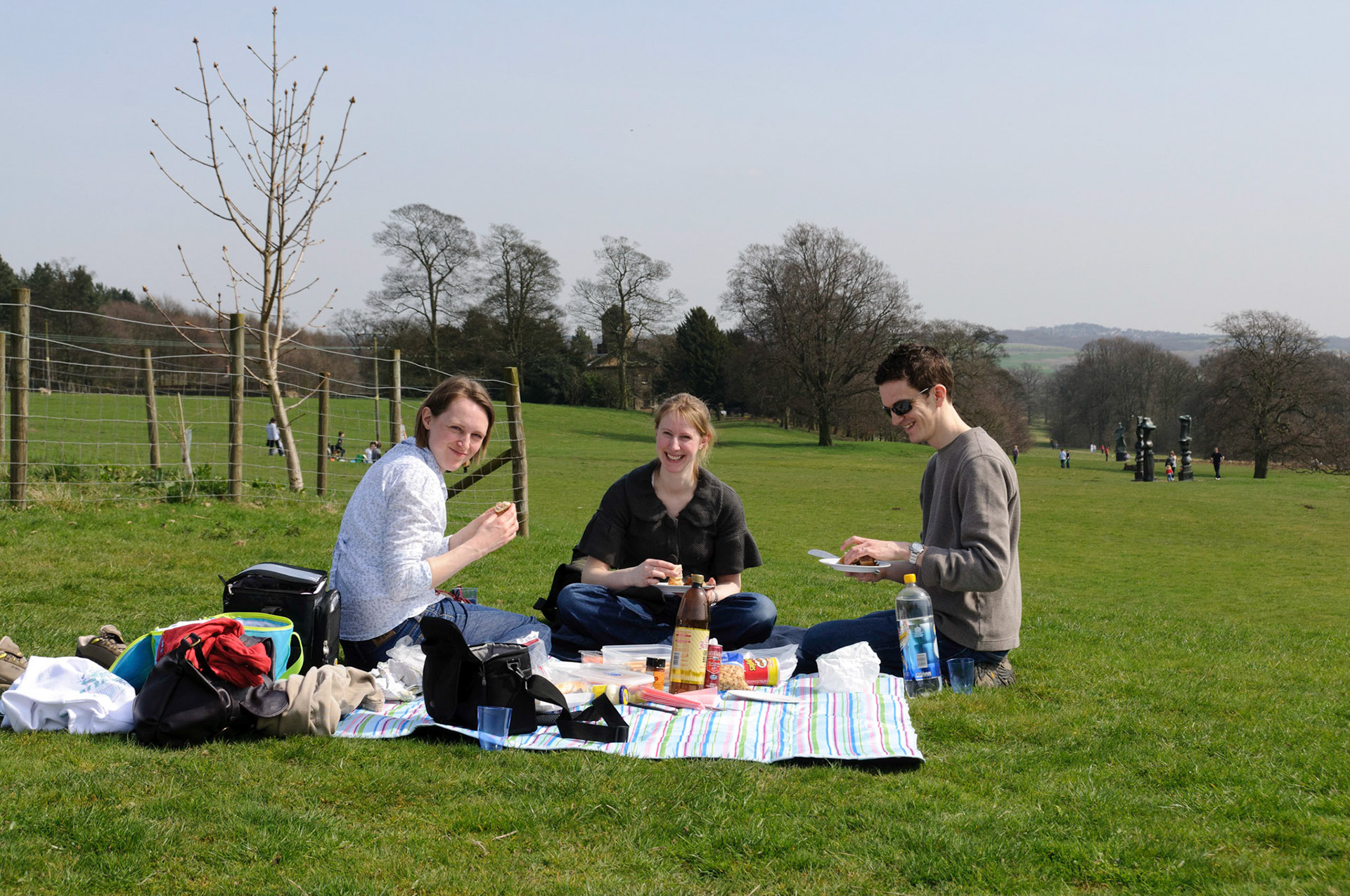 Picnic with Leigh and Chris at Yorkshire Sculpture Park.