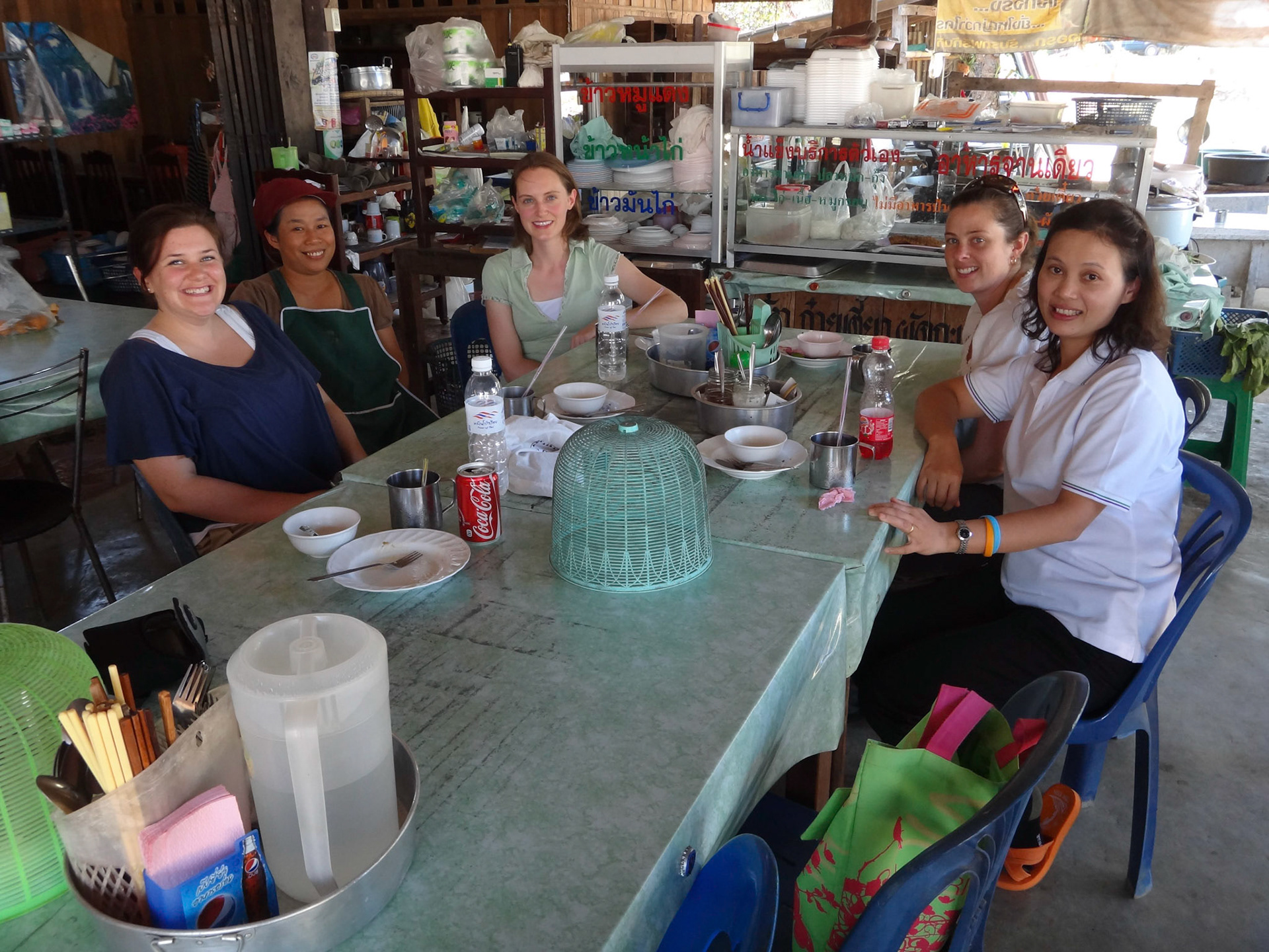 Lunch in Huay Malai on Jo Stroud's last day