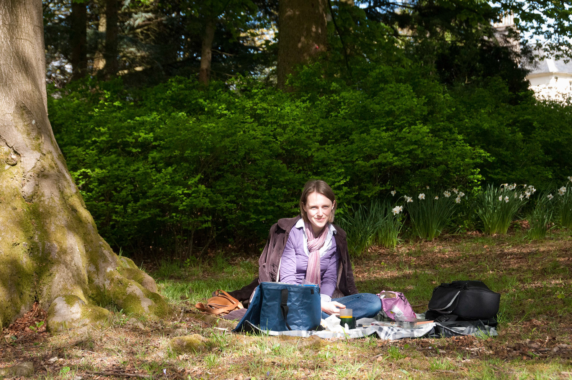 Picnic on Jen's birthday at Greenbank Garden, Glasgow