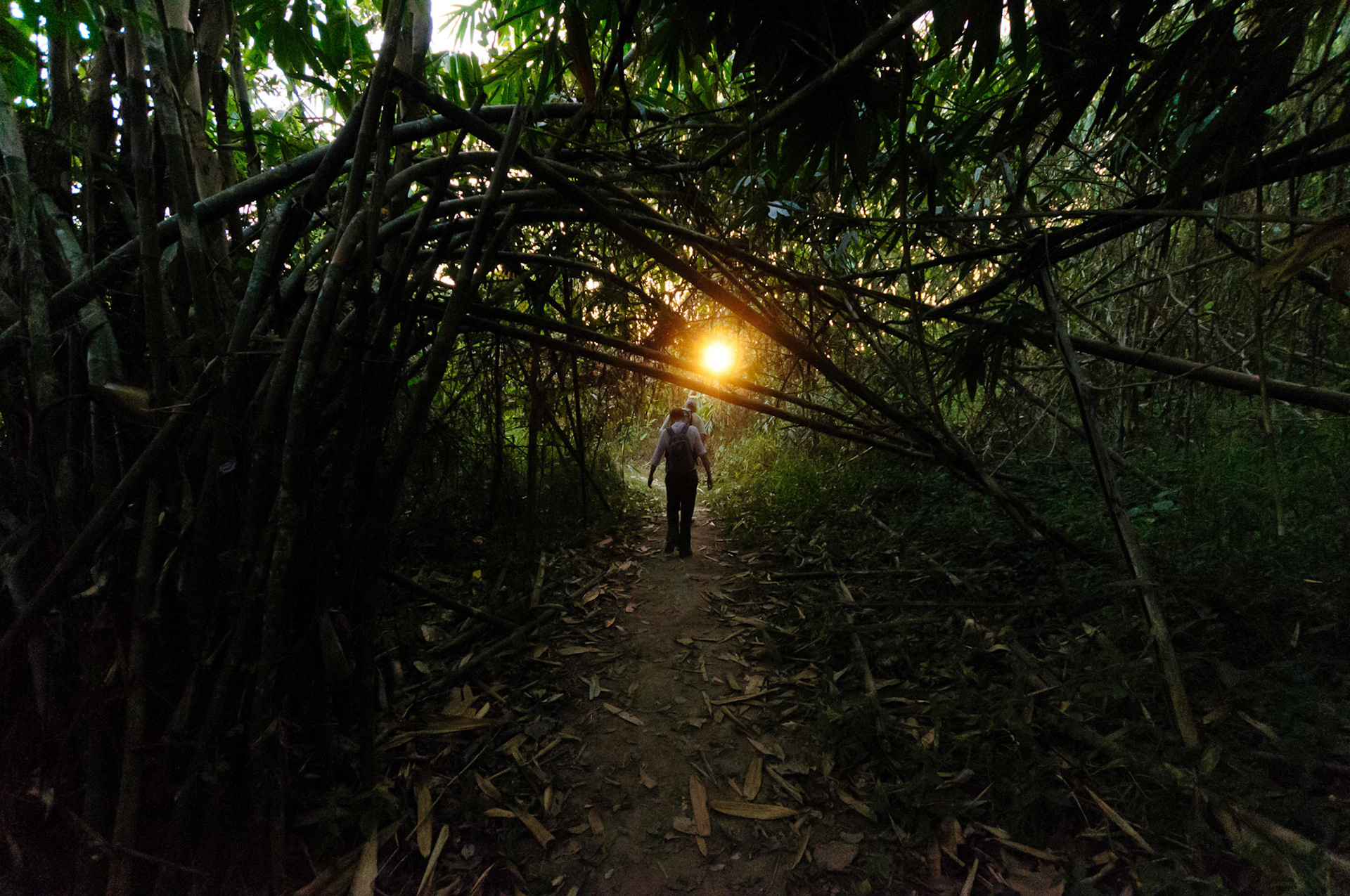 Walking and swimming at Ta Kiean Tong Waterfall with the Murrays on New Years Eve